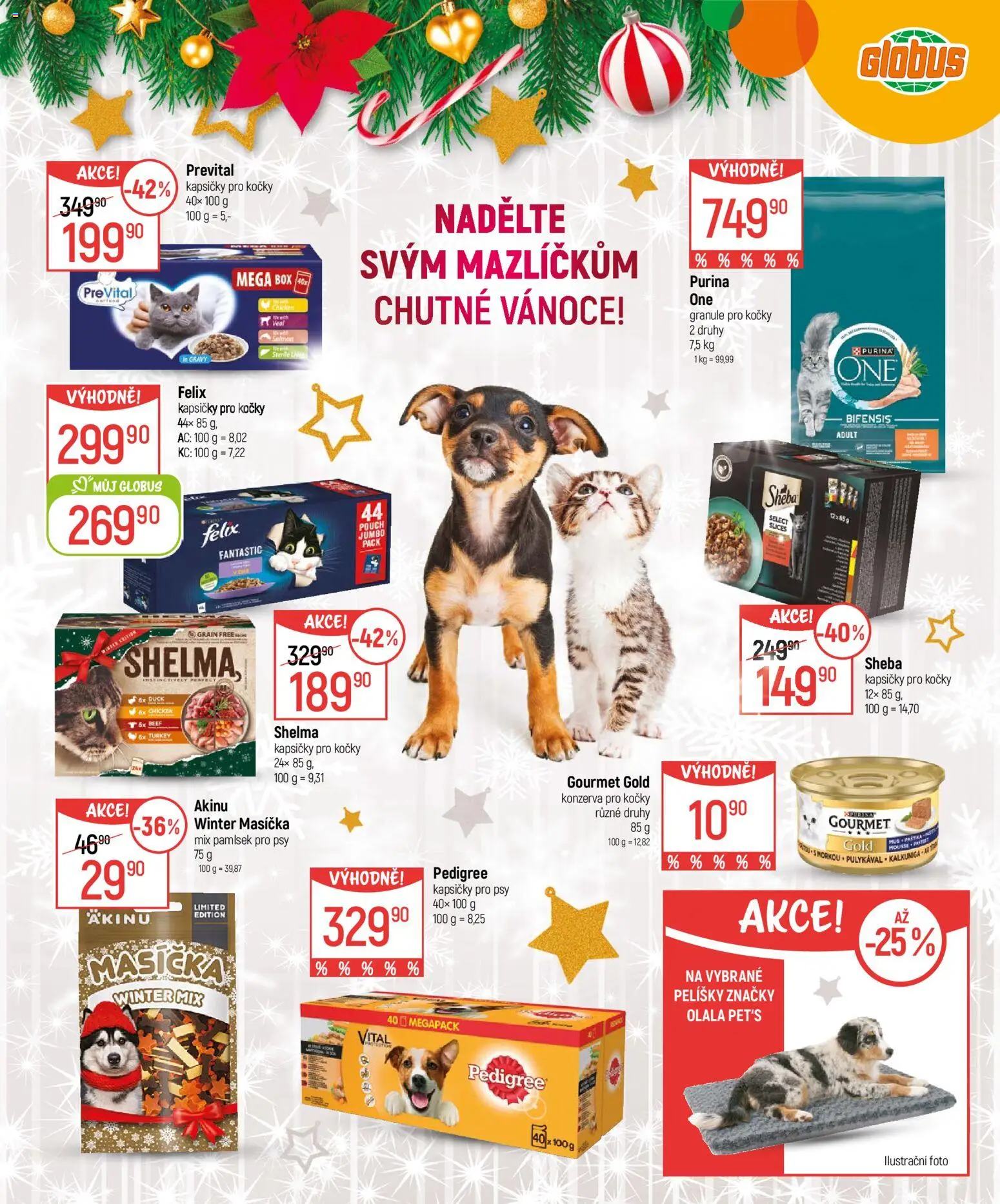 Globus leták - Praha-Štěrboholy  od 26.11.2025 | Strana: 23 | Produkty: Shelma kapsičky, Gourmet Gold, Felix kapsičky, Granule pro kočky