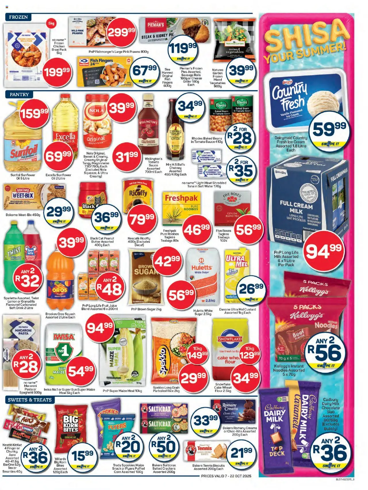 New Pick n Pay catalogue – valid from 07.10.2025 | Page: 3 | Products: Biscuits, Cookies, Mayonnaise, Salt