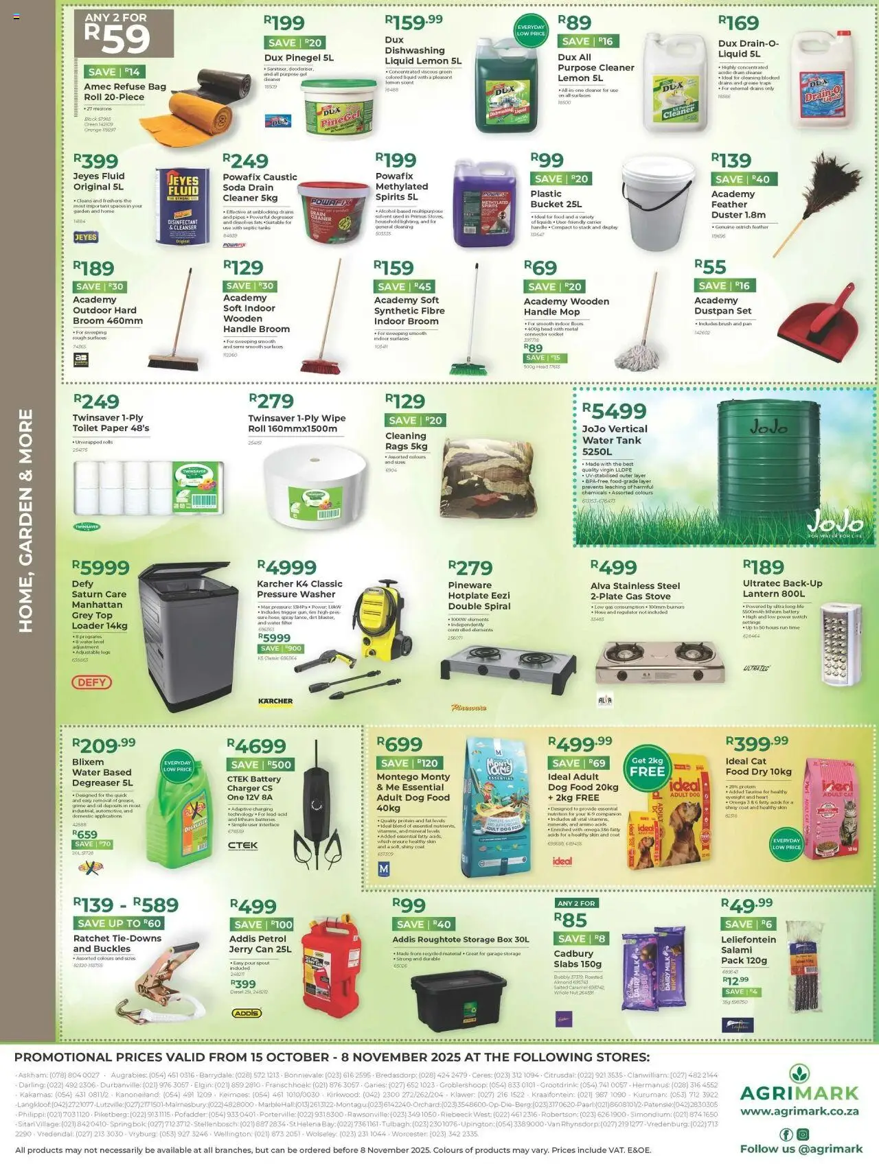 New Agrimark catalogue – valid from 15.10.2025 | Page: 4 | Products: Charger, Milk, Switch, Dog food