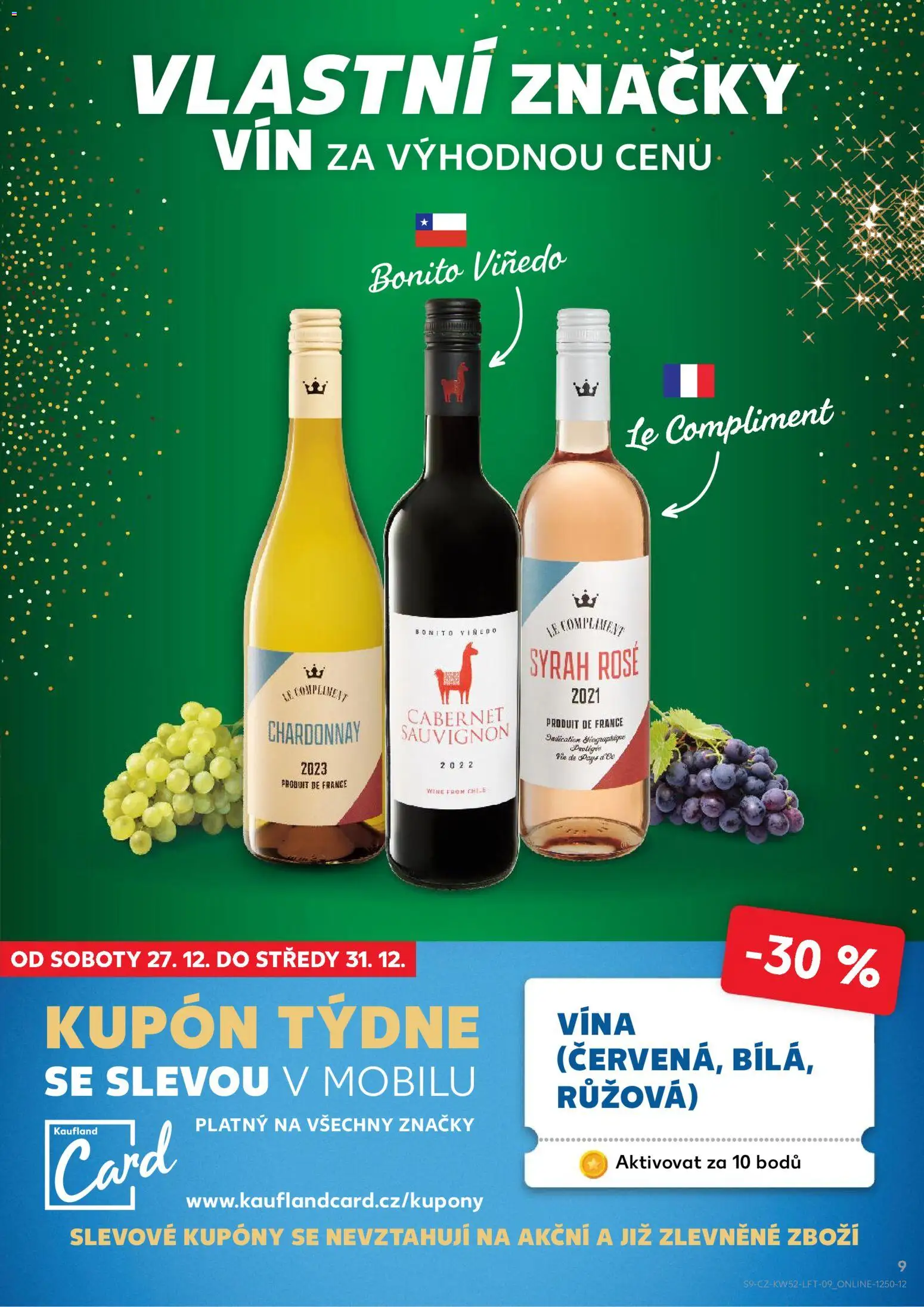 Kaufland leták - Praha 8 od 27.12.2025 | Strana: 9 | Produkty: Cabernet Sauvignon