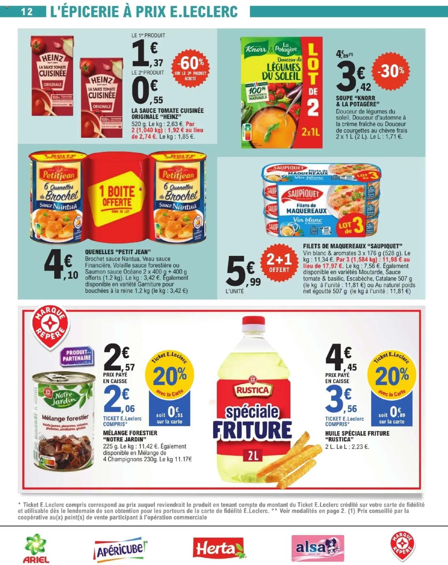 {H1} | Page: 12 | Produits: Soupe, Poids, Huile, Saumon