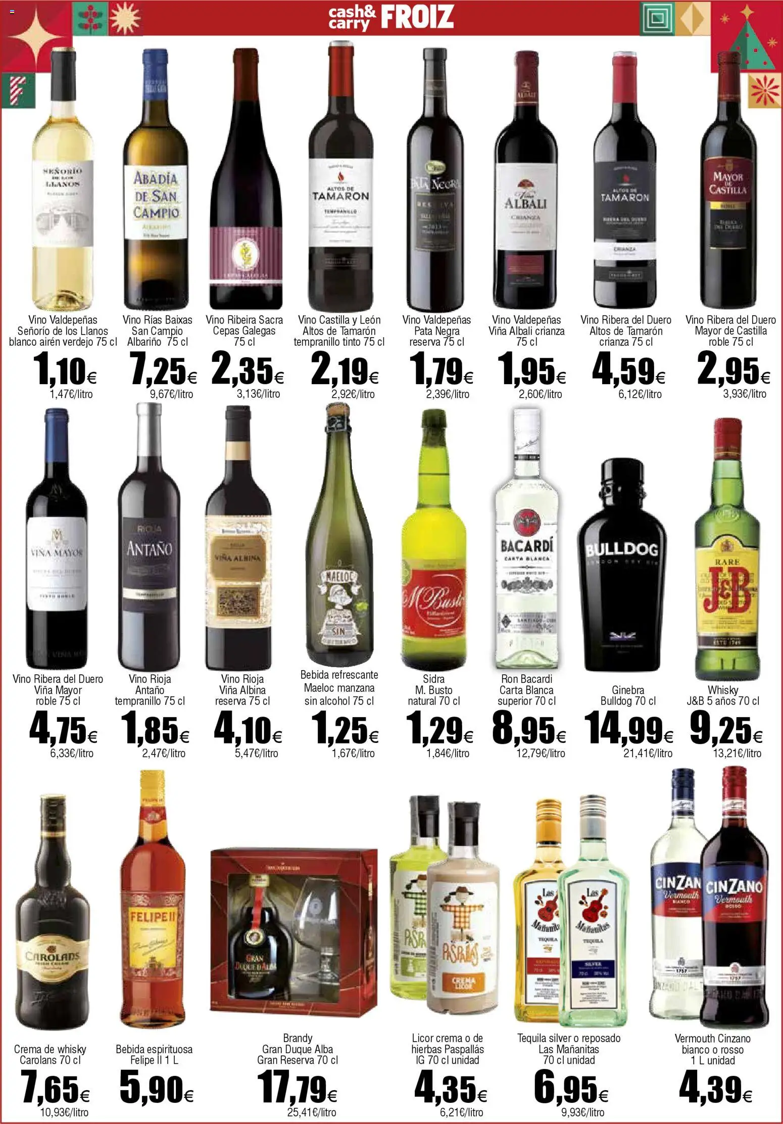 Froiz - Folleto Cash │ válido desde el 02.12.2025 | Página: 12 | Productos: Licor, Ron, Manzana, Crema