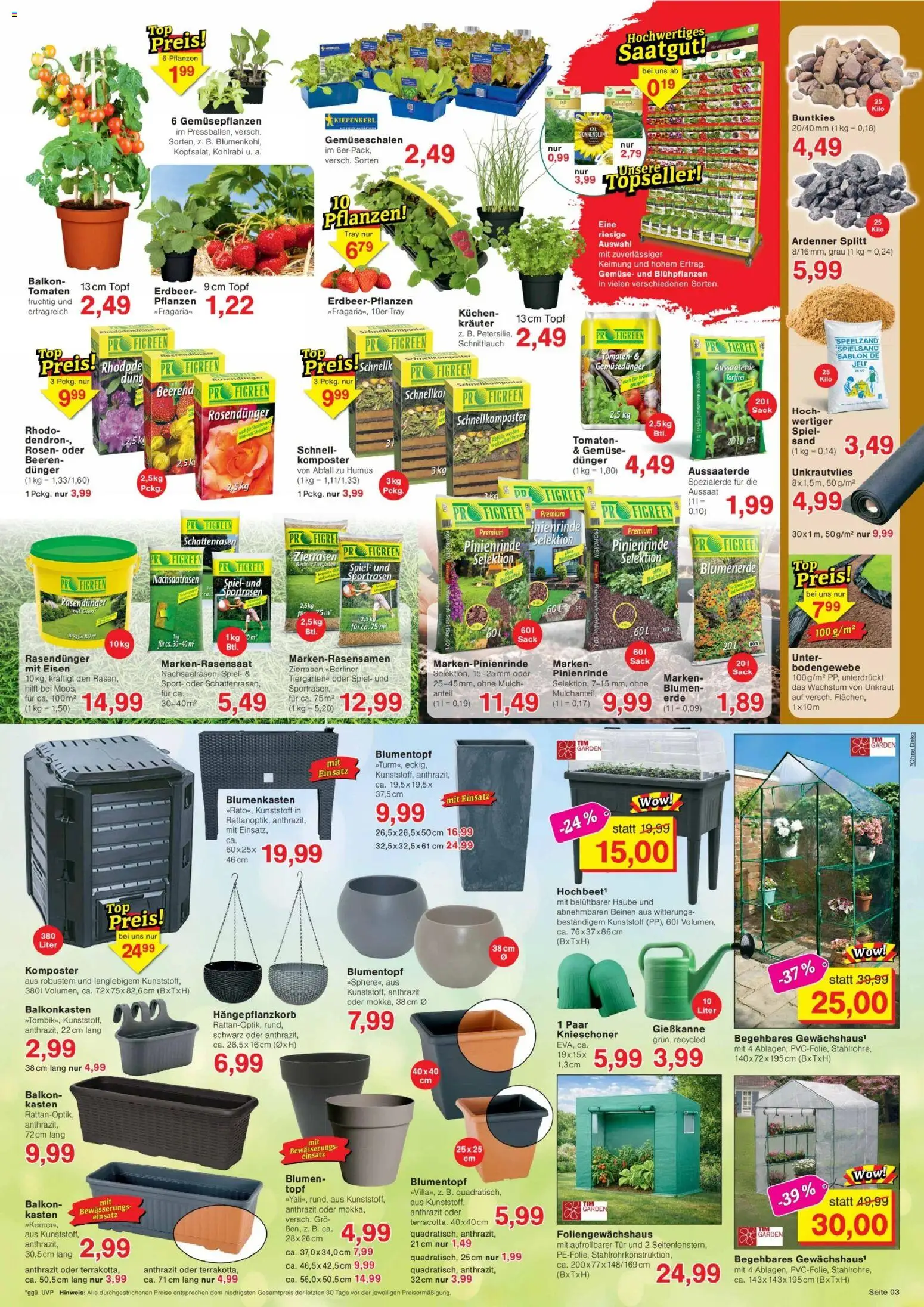 Jawoll Prospekt – gültig ab 13.04.2026 | Seite: 3 | Produkte: Tür, Blumenerde, Gemüse, Kuchen