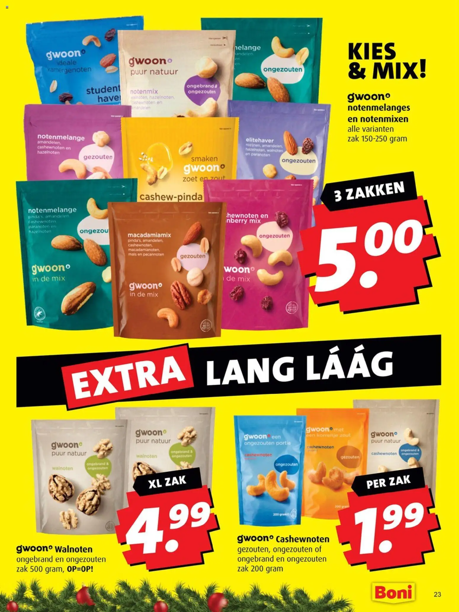 {H1} | Pagina: 23 | Producten: Zak, Maïs, Cashewnoten