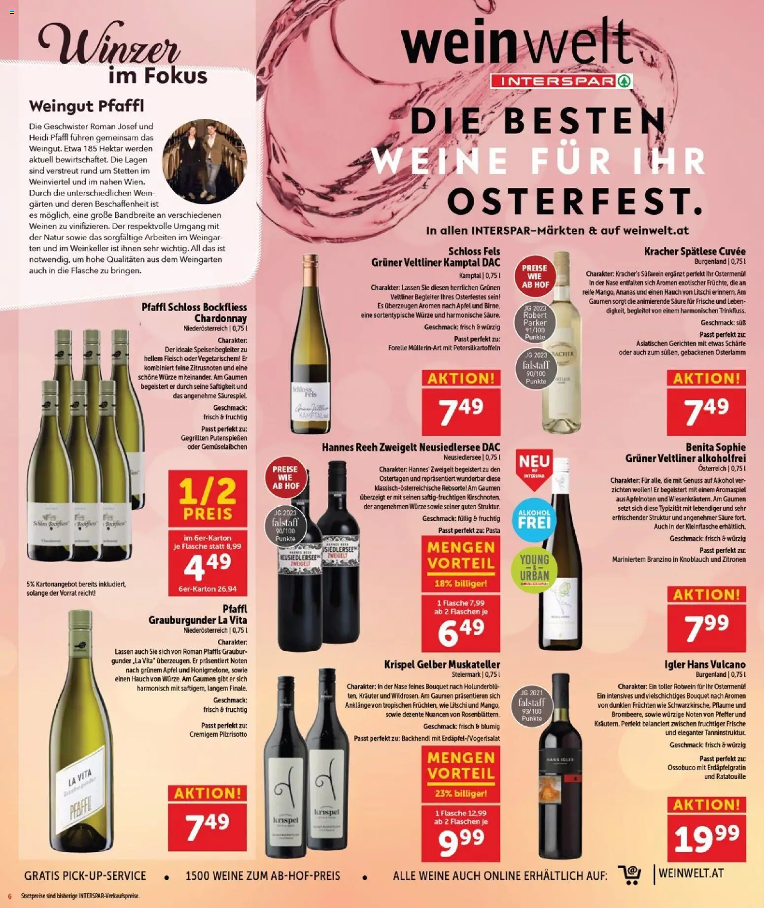 Interspar Flugblatt - Burgenland Sued gültig ab 05.03.2026 | Seite: 6 | Produkte: Pasta, Pfeffer, Knoblauch, Äpfel