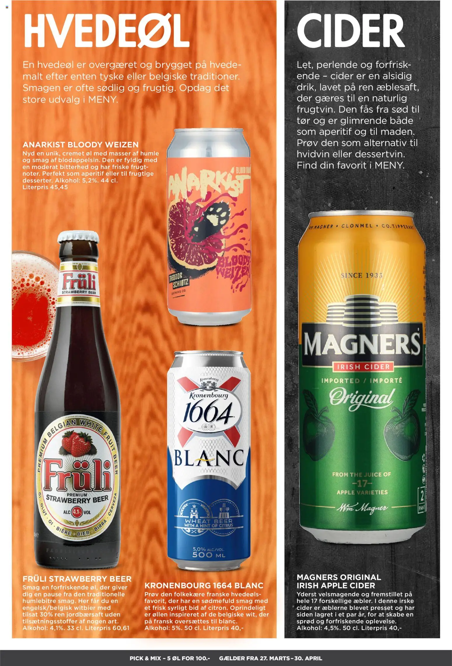 Meny tilbudsavis – gyldig fra 17.04.2026 | Side: 35 | Produkter: Juice, Øl, Cider, Søm
