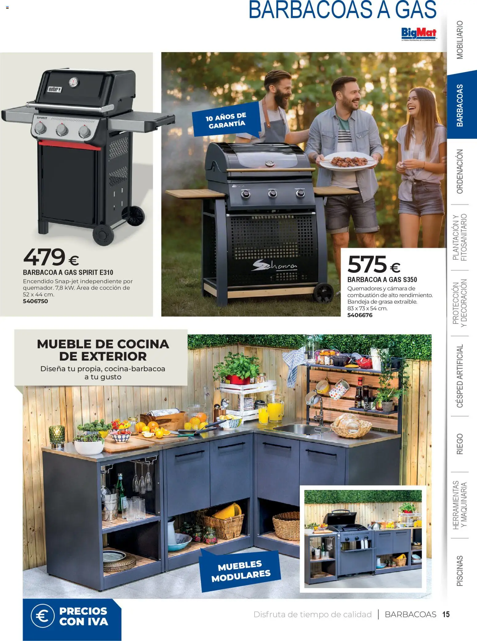 BigMat - Jardin y Piscinas 2026 │ válido desde el 23.03.2026 | Página: 15 | Productos: Cámara, Barbacoa, Cocina, Mueble de cocina