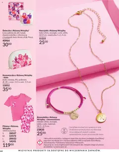 Pogląd oferty "Avon Katalog 10 2025" - ważna od 01.10.2025 | Strona: 16 | Produkty: Naszyjnik, Bransoletka, Piżama