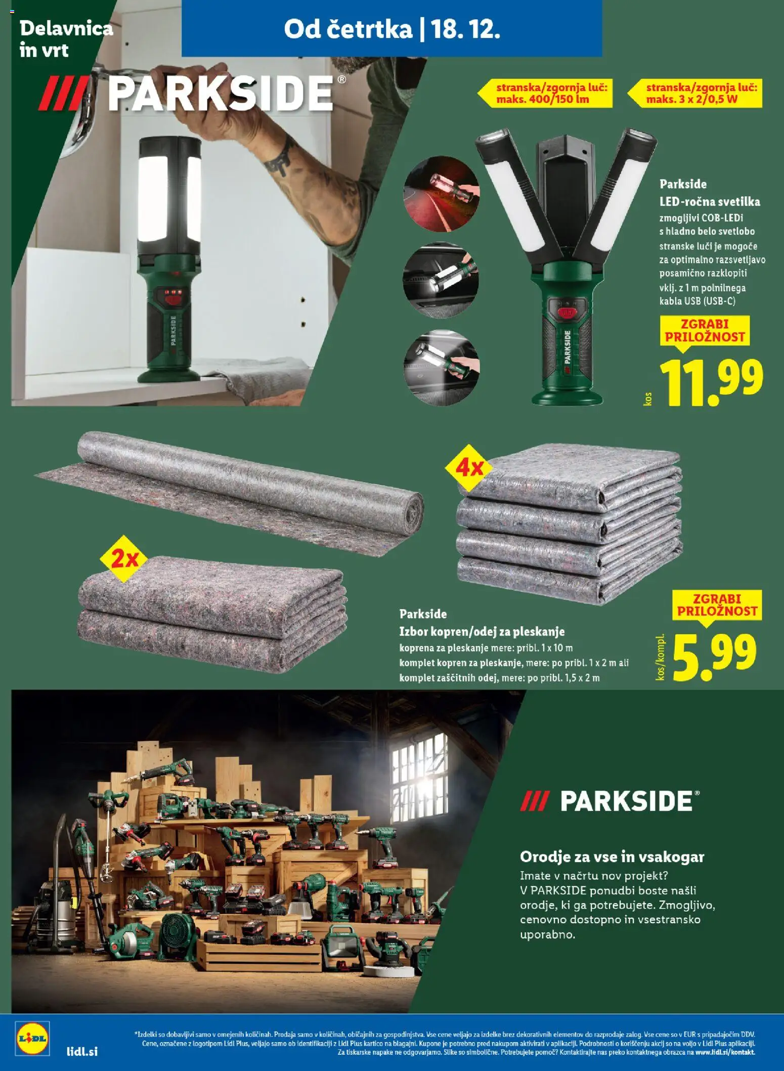 Novi Lidl katalog ponudbe – veljaven od 18.12.2025 | Stran: 24 | Izdelki: Usb, Orodje, Svetilka