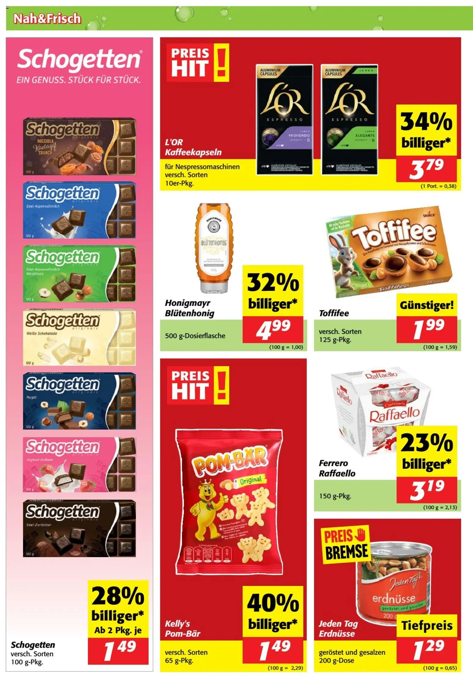 Nah und Frisch Flugblatt gültig ab 25.03.2026 | Seite: 7 | Produkte: Папионка, Schokolade