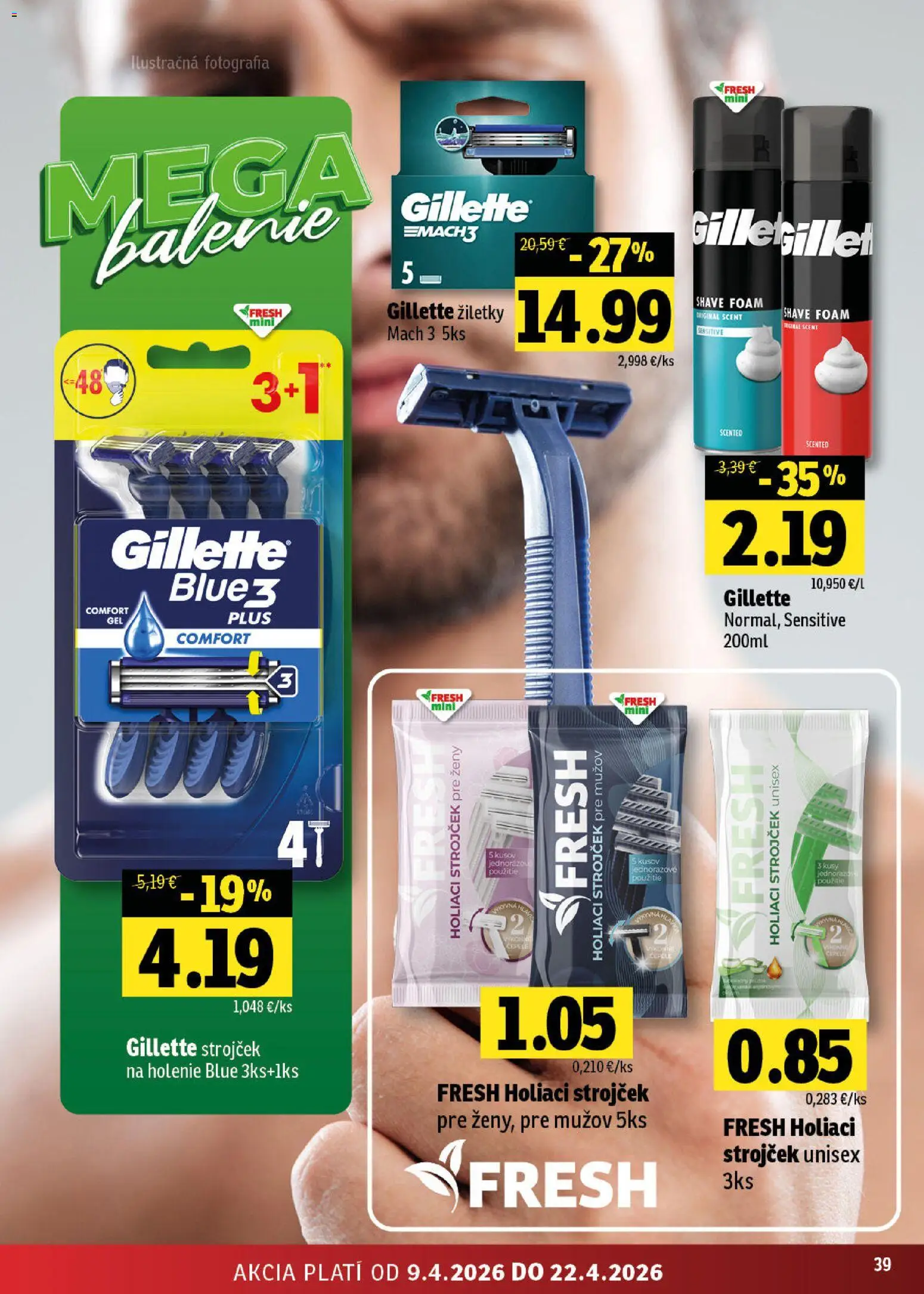 Nové Fresh akcie – leták je platný od 09.04.2026 | Strana: 39 | Produkty: Strojček, Holiaci strojček