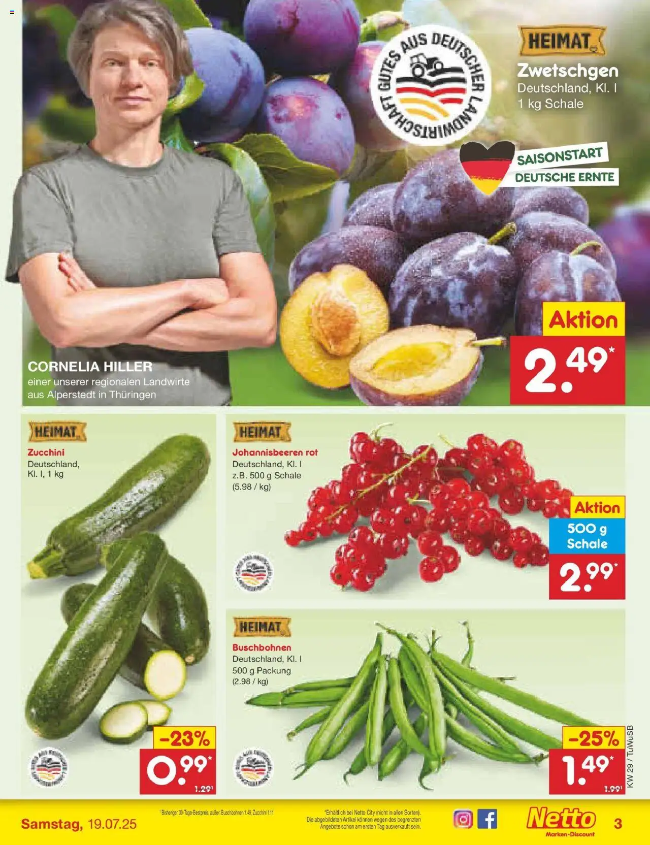 Netto Marken-Discount prospekt Calw-Stammheim	 - gültig ab dem 13.07.2025 | Seite: 37 | Produkte: Zwetschgen, Zucchini