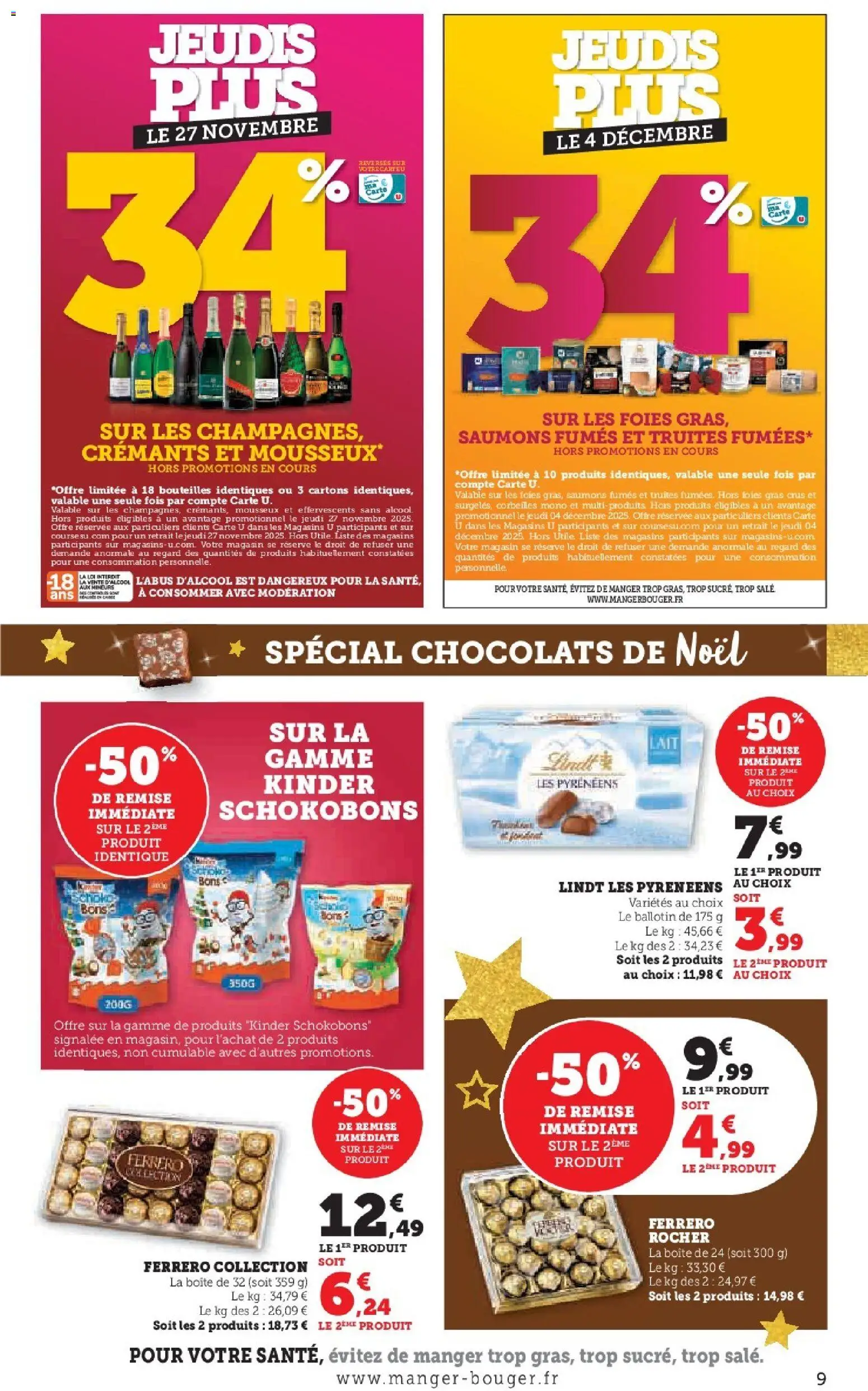 {H1} | Page: 9 | Produits: Chocolats de noël, Mousseux, Lait, Lindt