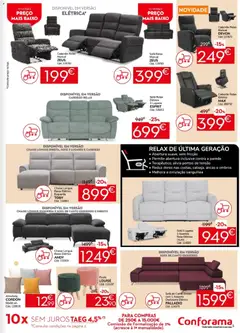 Pré-visualização Conforama folheto válido de 26.02.2026 | Página: 5 | Produtos: Almofada, Sofá