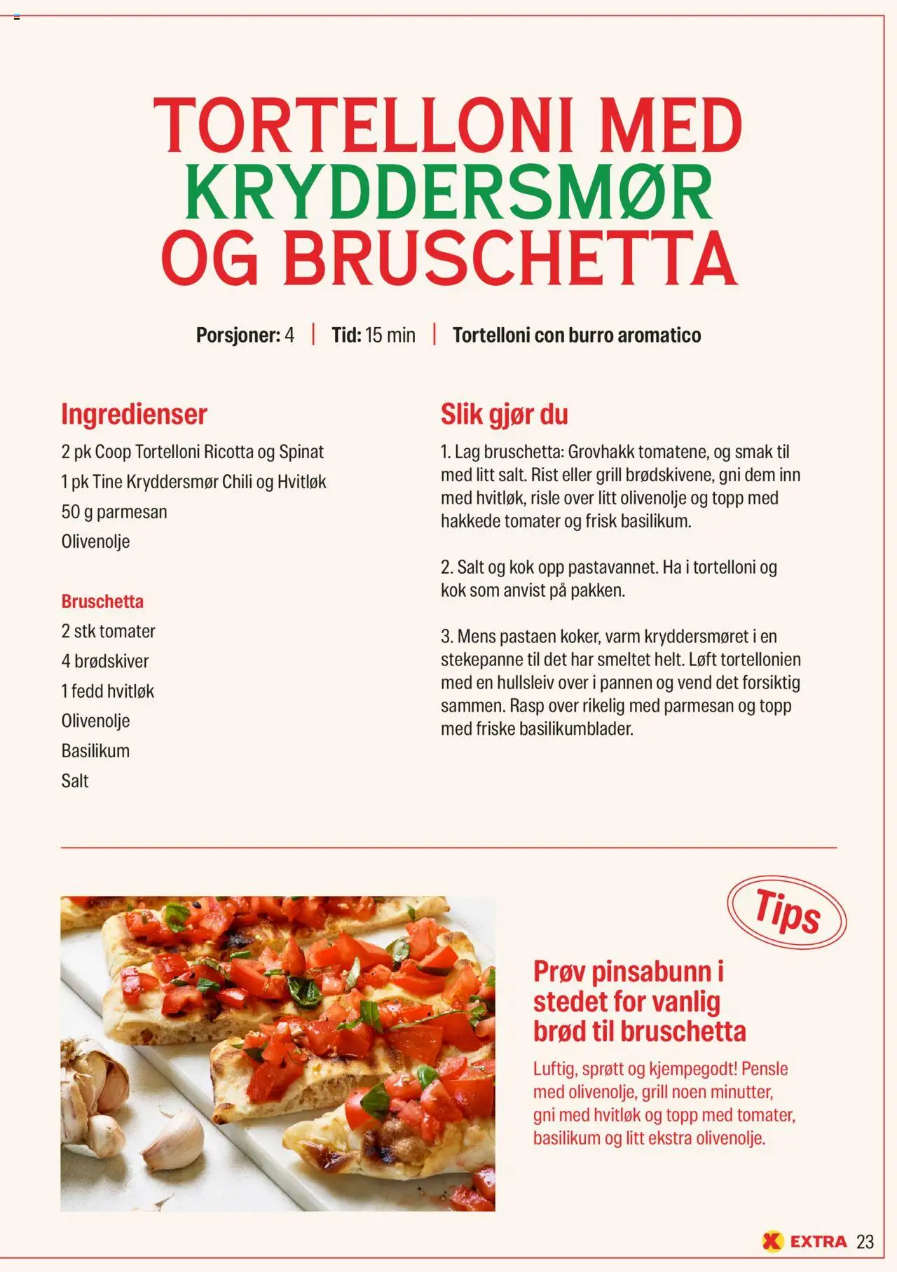 {H1} | Side: 23 | Produkter: Огорожа, Brød, Кокосова стружка, Topp