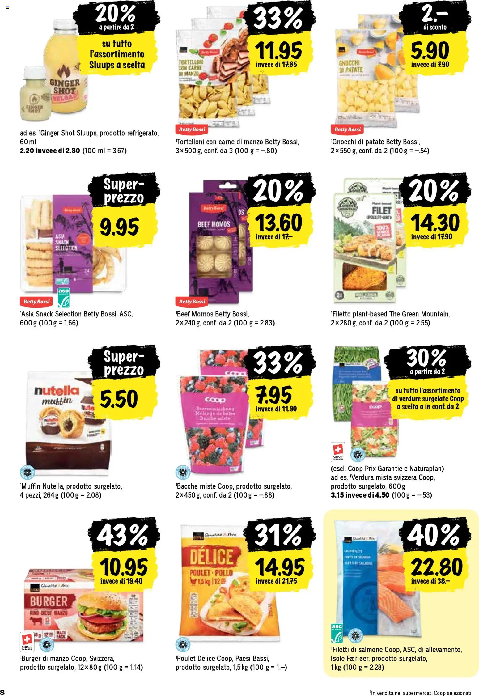 Coop - Una settimana di azioni – gültig ab 12.02.2026 | Seite: 8 | Produkte: Burger, Spabad