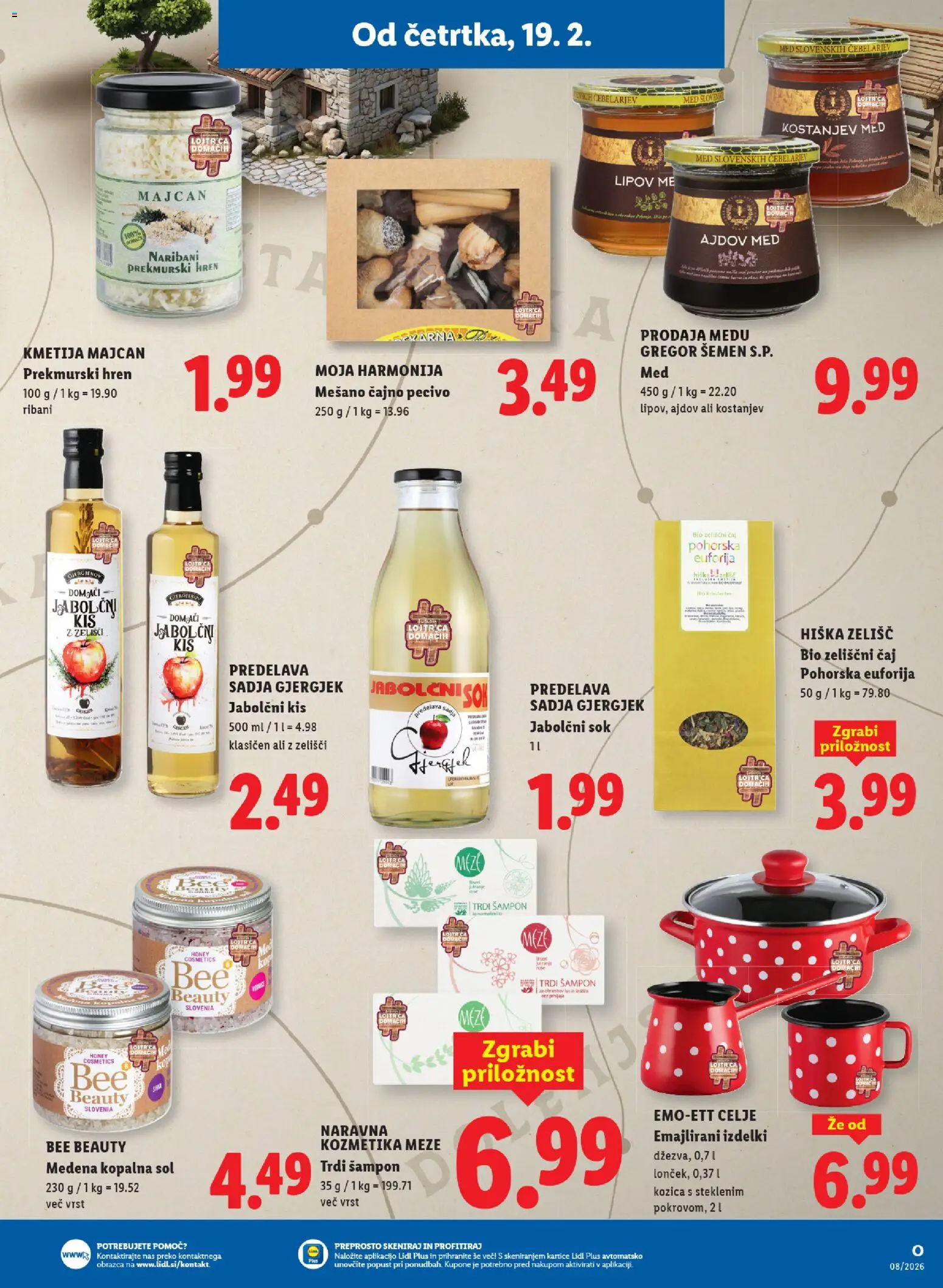 Novi Lidl katalog ponudbe – veljaven od 19.02.2026 | Stran: 17 | Izdelki: Kis, Sampon, Sok, Sol