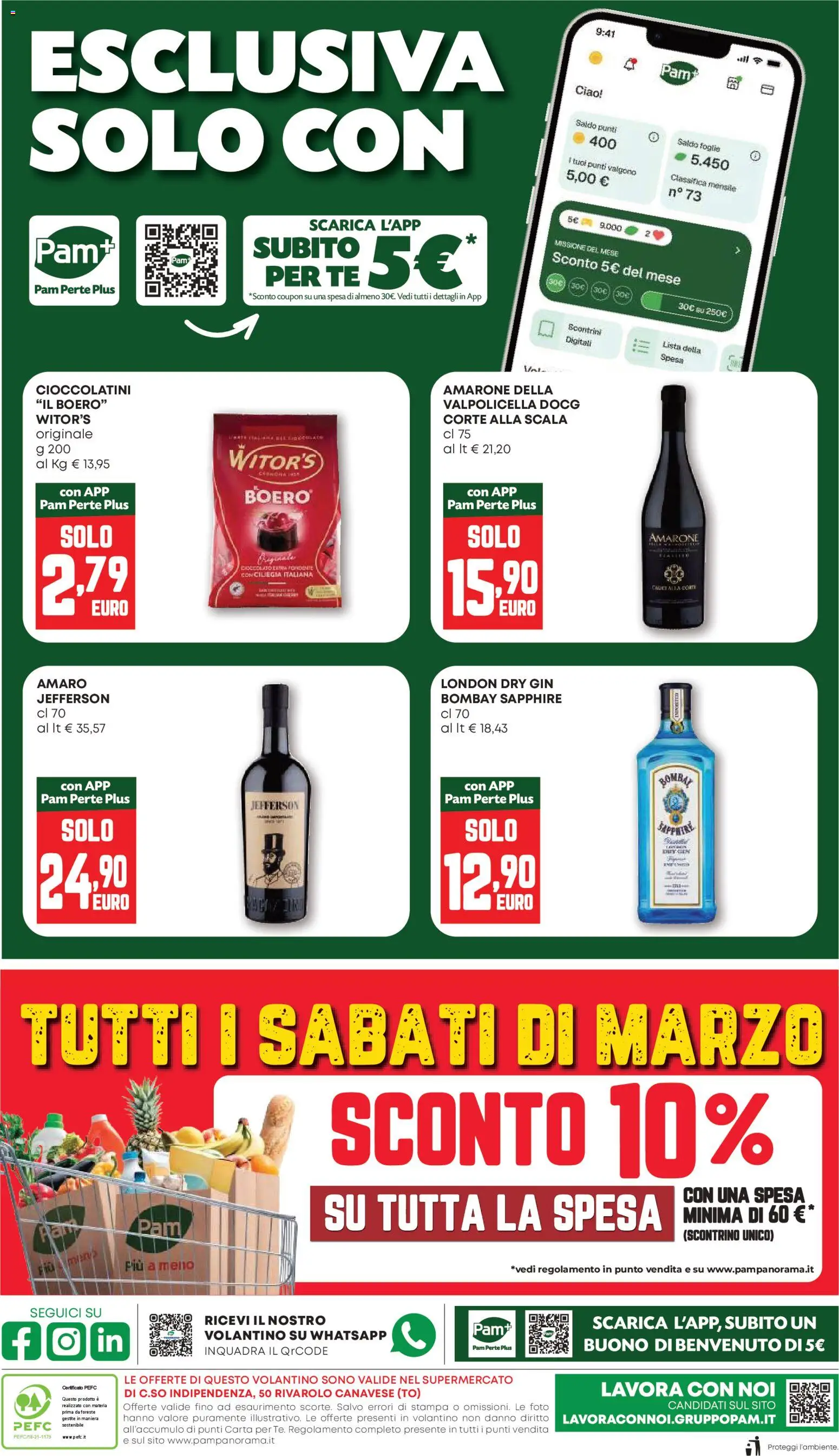 Volantino PAM del 12.03.2026 | Pagina: 2 | Prodotti: Gin, Scala, Stampa, Amaro