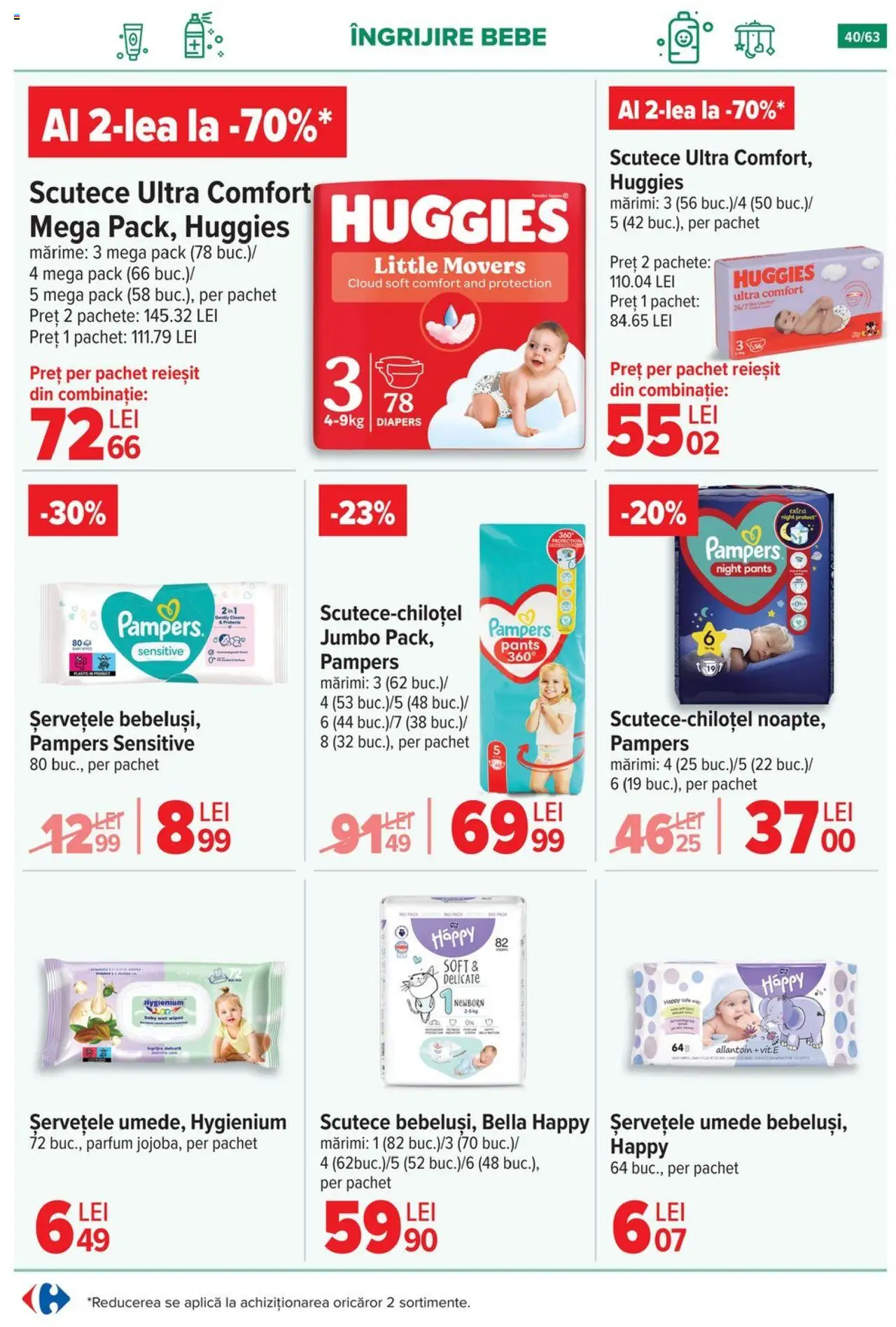 Noul catalog Carrefour – valabil de la 01.10.2025 | Pagină: 40 | Produse: Lapte, Banane, Fructe, Zahăr