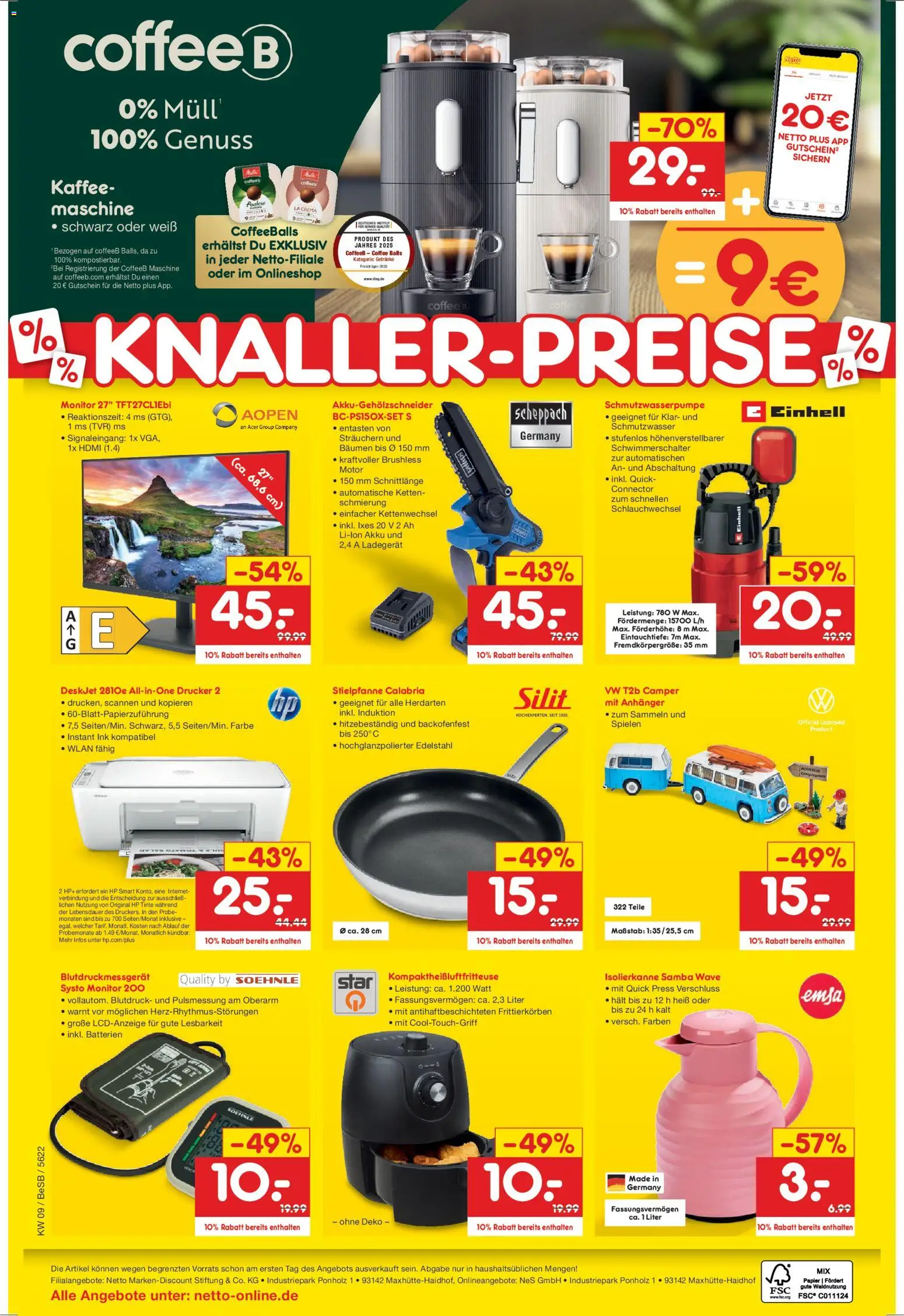 Netto Marken-Discount Wiedereröffnung in deiner Nähe – gültig ab 24.02.2026 | Seite: 4 | Produkte: HP, Batterien, Ladegerät, Monitor