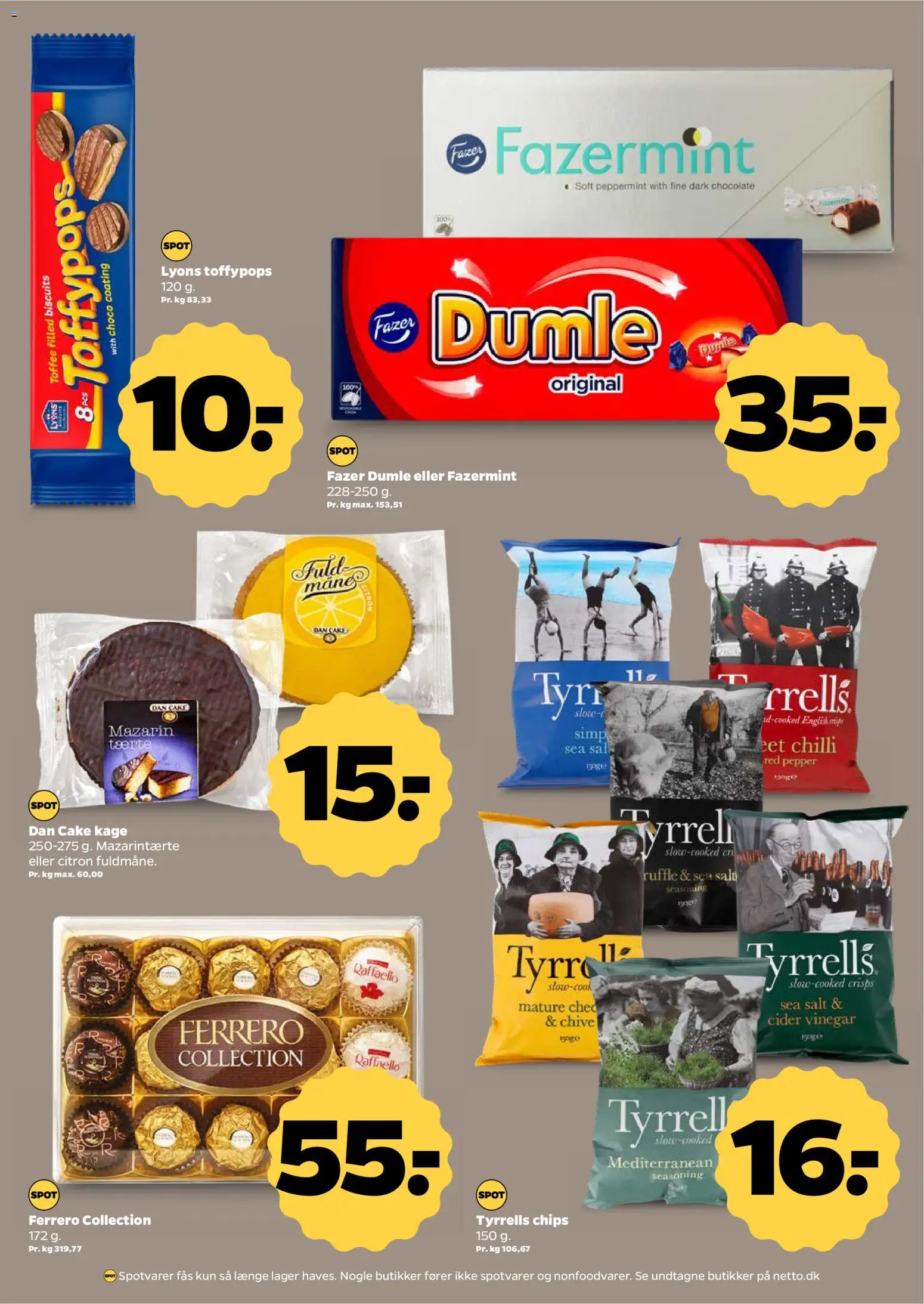 Netto tilbudsavis – gyldig fra 25.04.2026 | Side: 21 | Produkter: Chips, Salt, Chilli, Mazarintærte