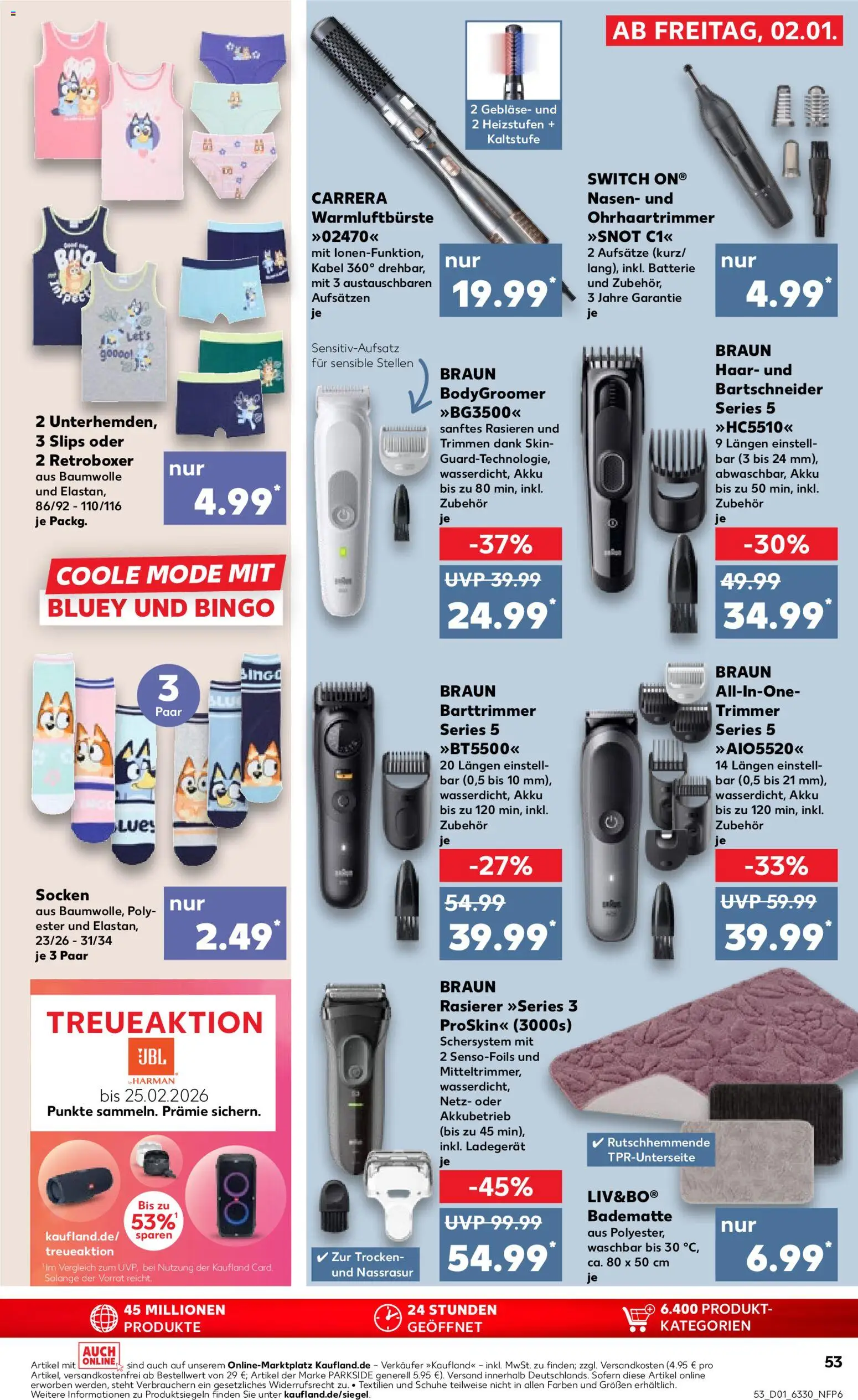 Kaufland prospekt Hamburg	 – gültig ab 04.01.2026 | Seite: 53 | Produkte: Rasierer, Batterie, Socken, Ladegerät