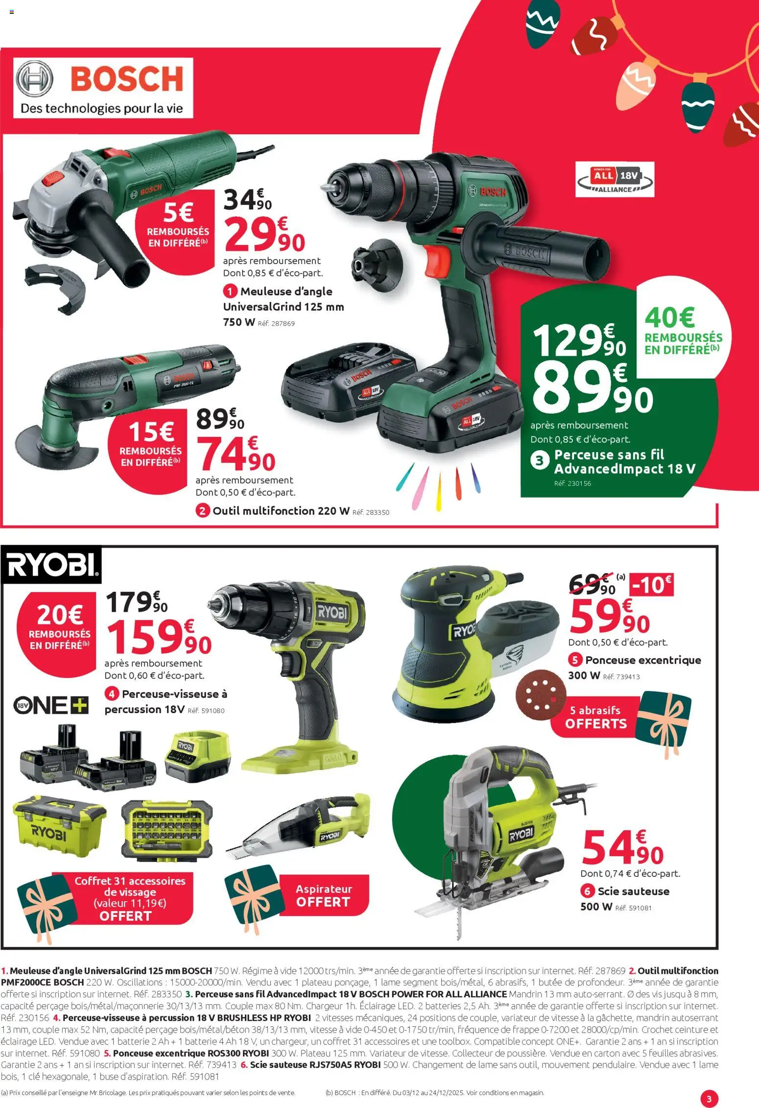 {H1} | Page: 3 | Produits: Ceinture, Perceuse, Ponceuse, Batterie