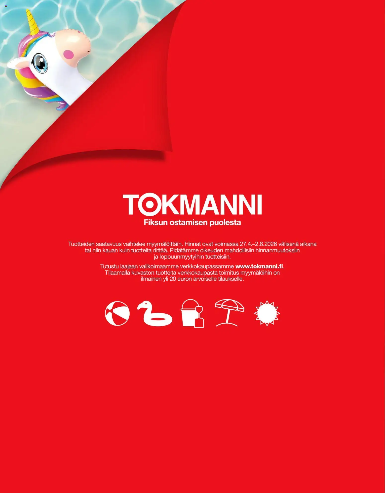 Tokmanni - Kesälelukuvasto 2026 – voimassa 27.04.2026 alkaen | Sivu: 32