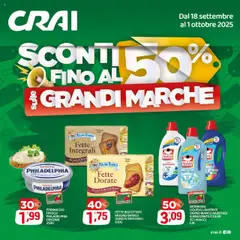 Anteprima del volantino CRAI Cosenza catalogo valido a partire dal 18.09.2025