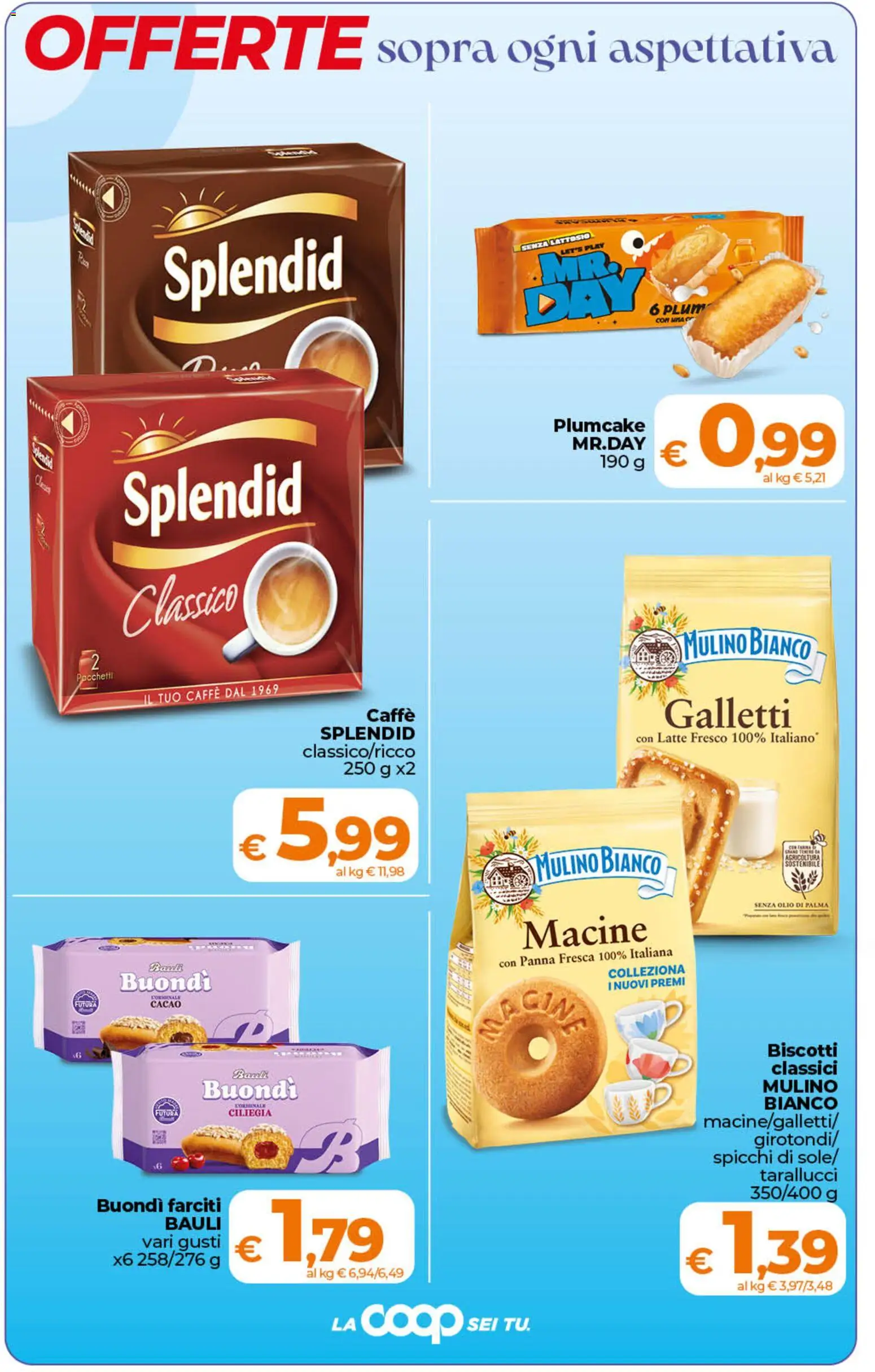 Volantino Ipercoop del 07.04.2026 | Pagina: 4 | Prodotti: Panna, Biscotti, Latte, Macina