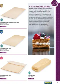 Pogląd oferty "Makro Gazetka - Smart Chef - ciasta" - ważna od 01.10.2025 | Strona: 11 | Produkty: Ciasto filo, Ciasto francuskie, Ciasto