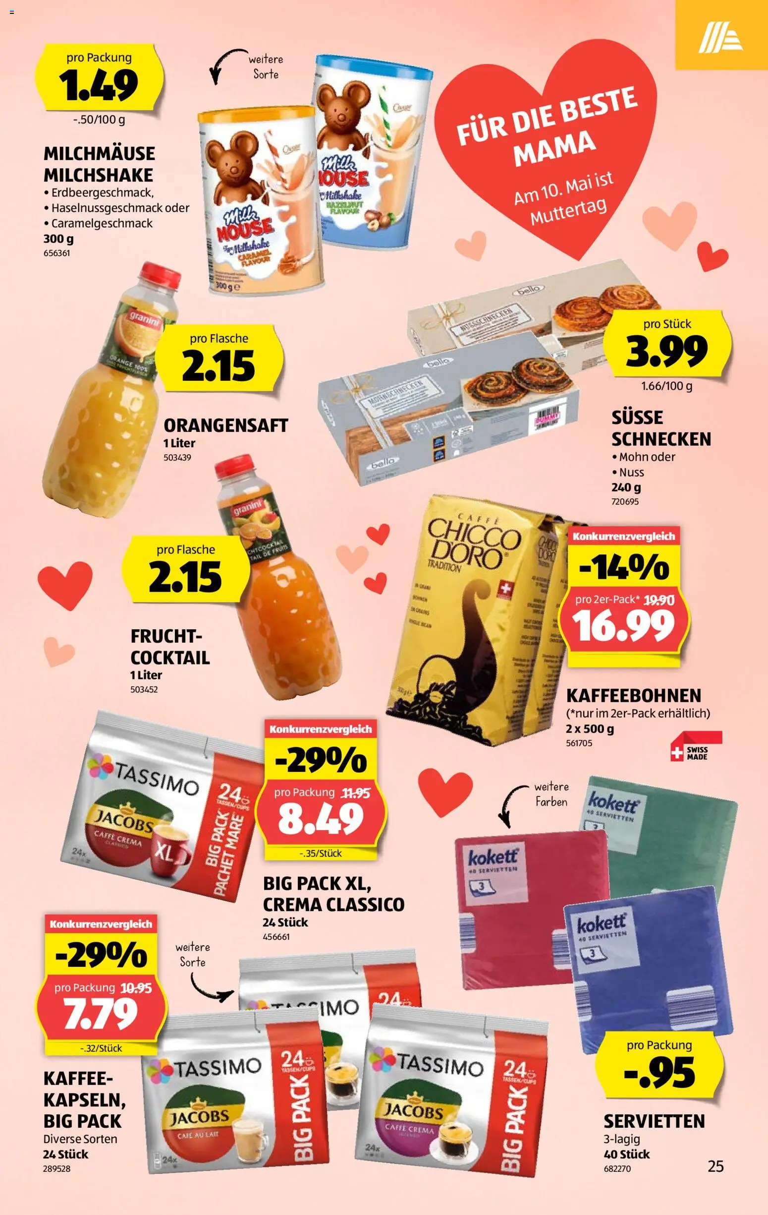 Aldi aktionen – gültig ab 30.04.2026 | Seite: 25 | Produkte: Orangensaft, Kaffee