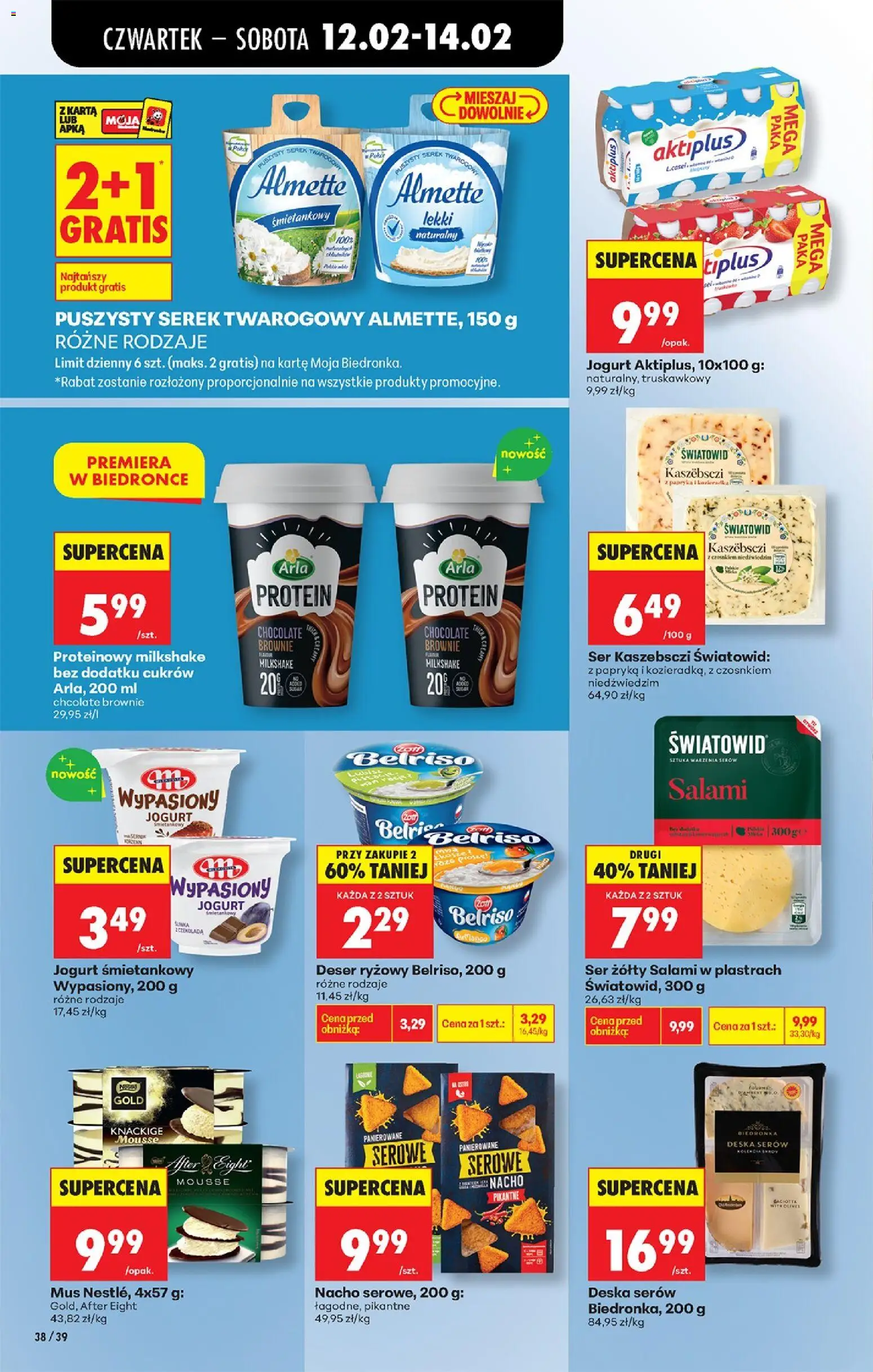 Biedronka gazetka - Oferta w tym tygodniu od 12.02.2026 | Strona: 52 | Produkty: Karta, Cream cheese, Papryka, Brownie