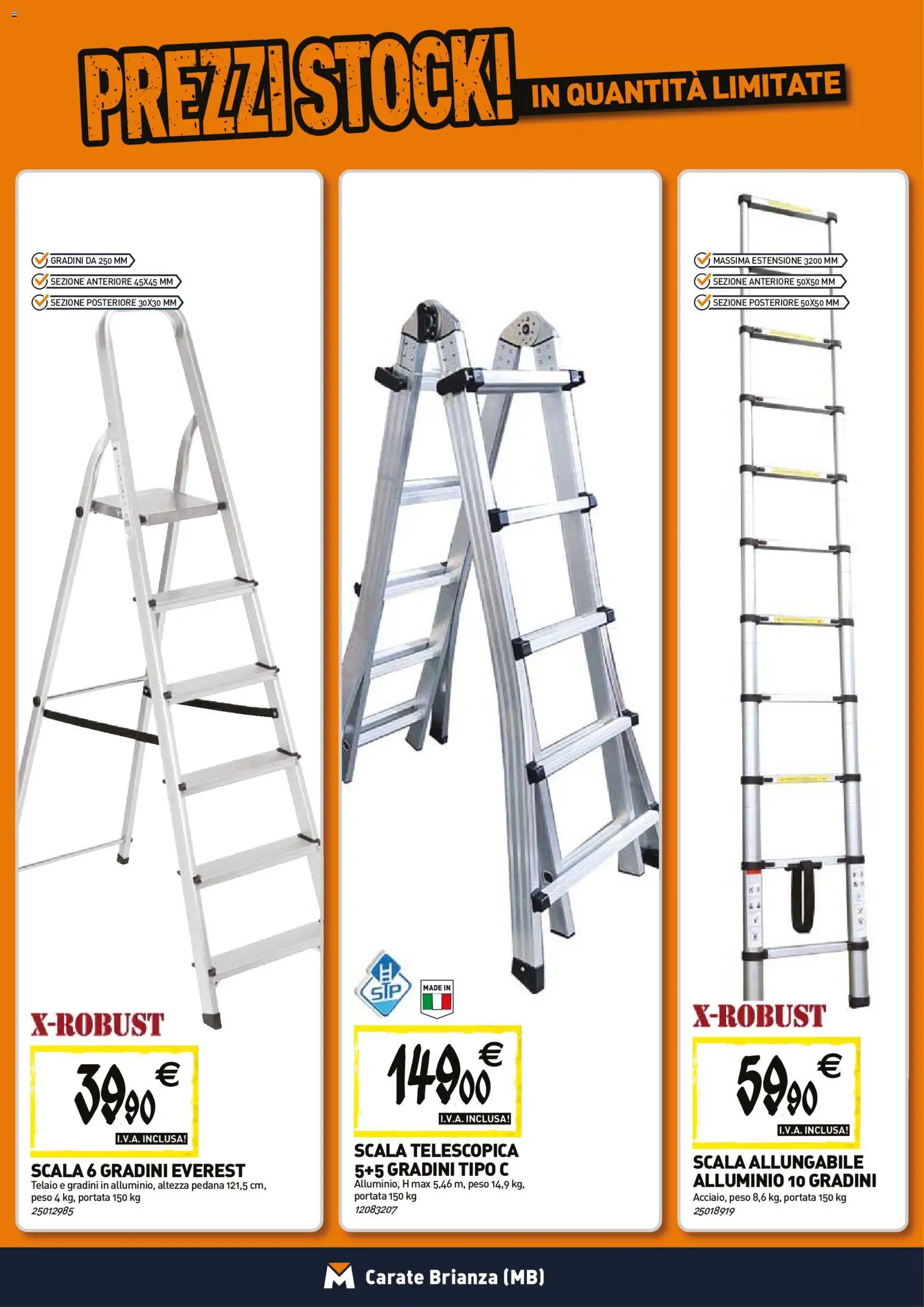 Volantino TECNOMAT del 26.03.2026 | Pagina: 14 | Prodotti: Scala, Alluminio