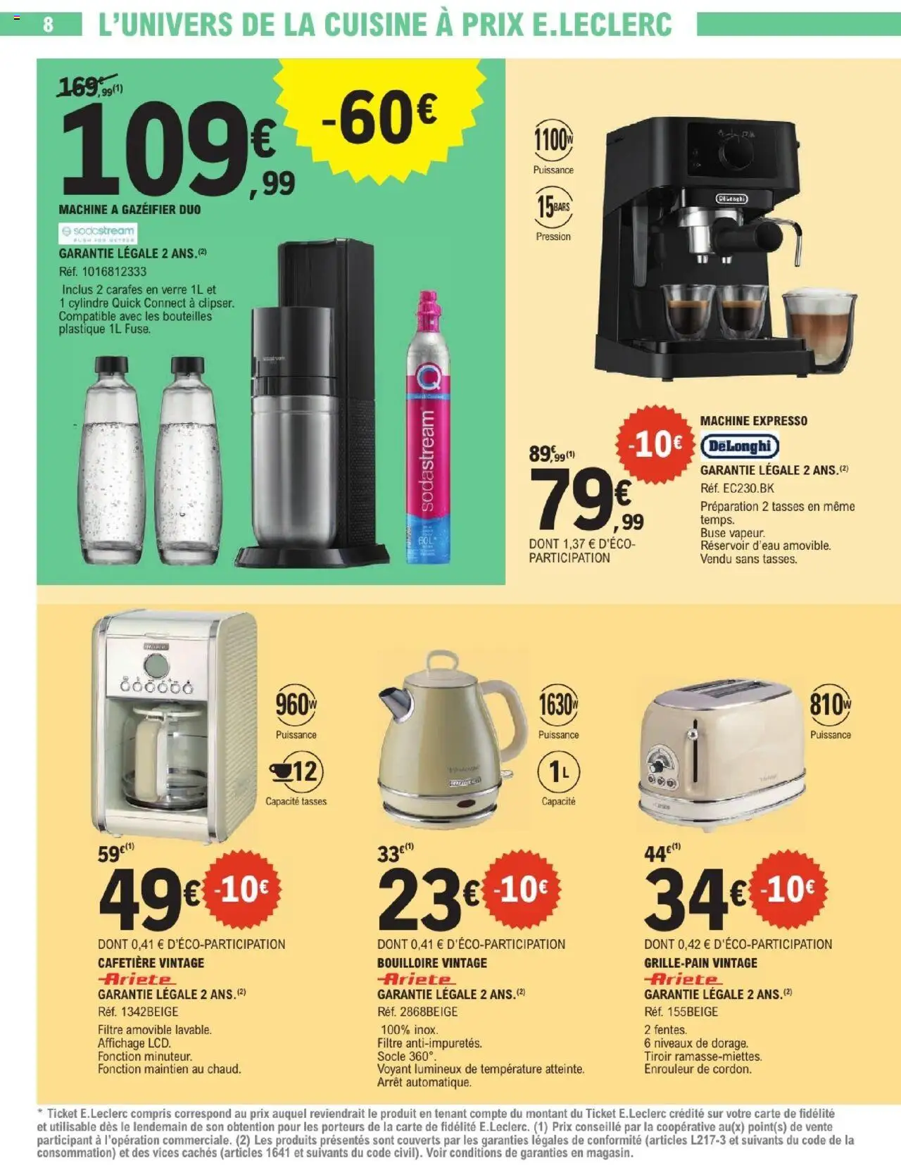  | Page: 8 | Produits: Cafetière, Toaster, Sodastream, Delonghi
