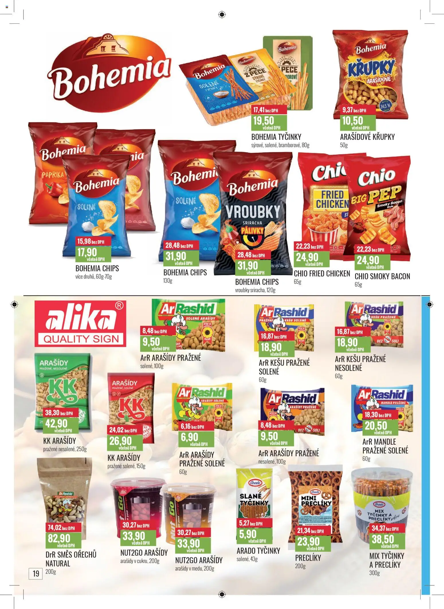 Ratio leták od 01.01.2026 | Strana: 20 | Produkty: Tyčinky, Sriracha, Arašídy, Křupky