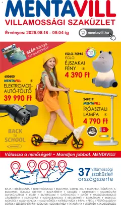 Mentavill Akciós újság - amely érvényes a következő dátumtól: 18.08.2025