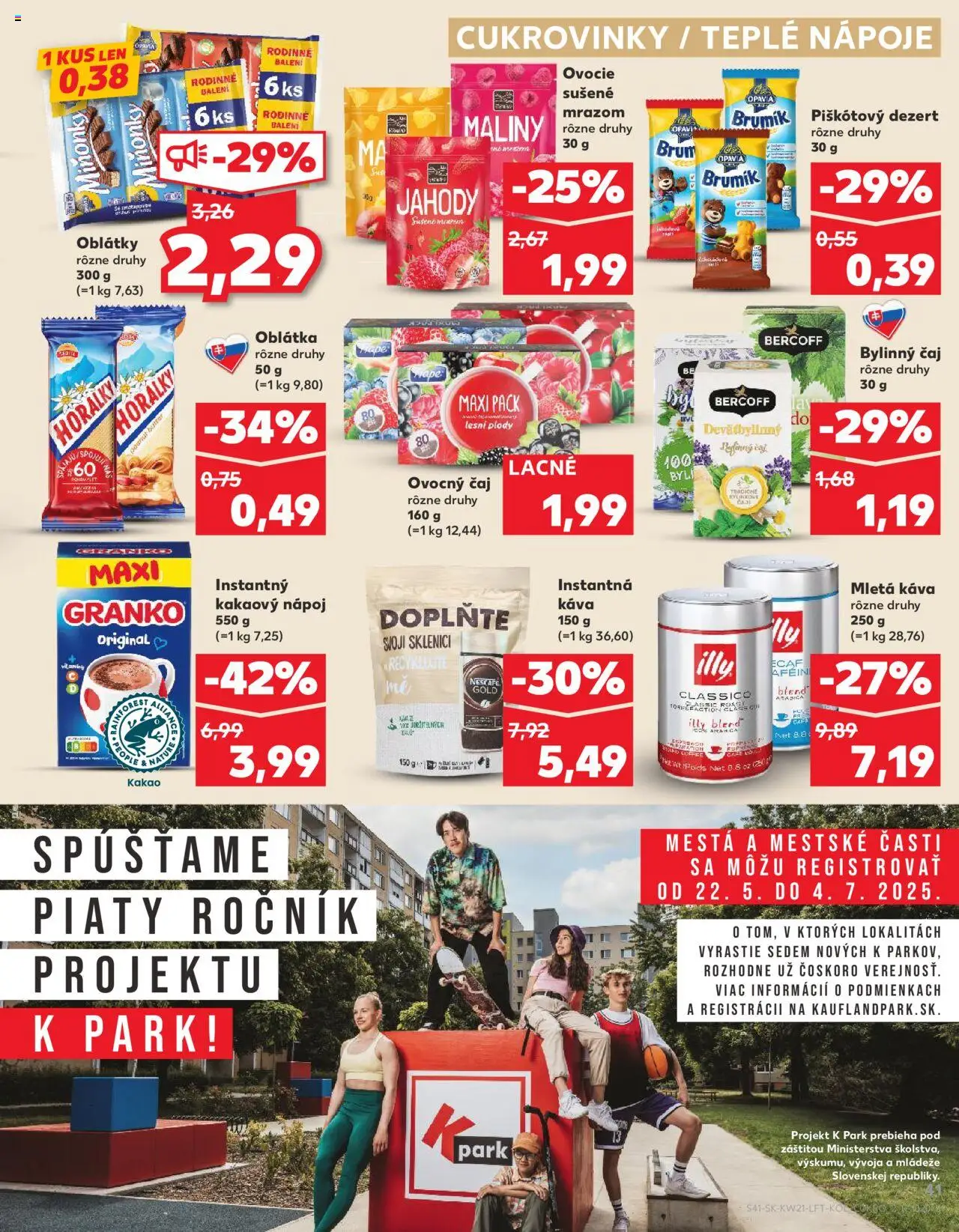 Kaufland Skalica │ platný od 22.05.2025 | Strana: 41 | Produkty: Káva, Jahody, Granko, Ovocie