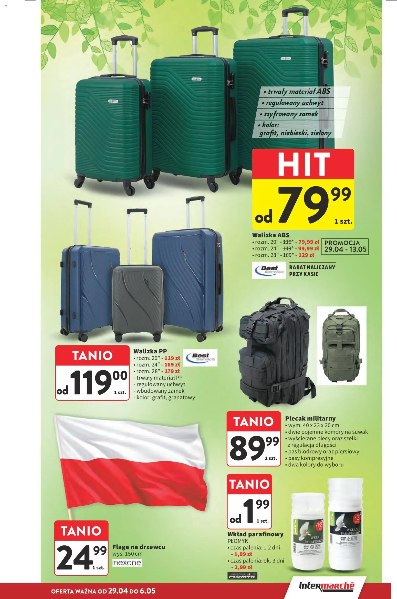 Intermarche gazetka od 29.04.2026 | Strona: 39 | Produkty: Plecak, Walizka