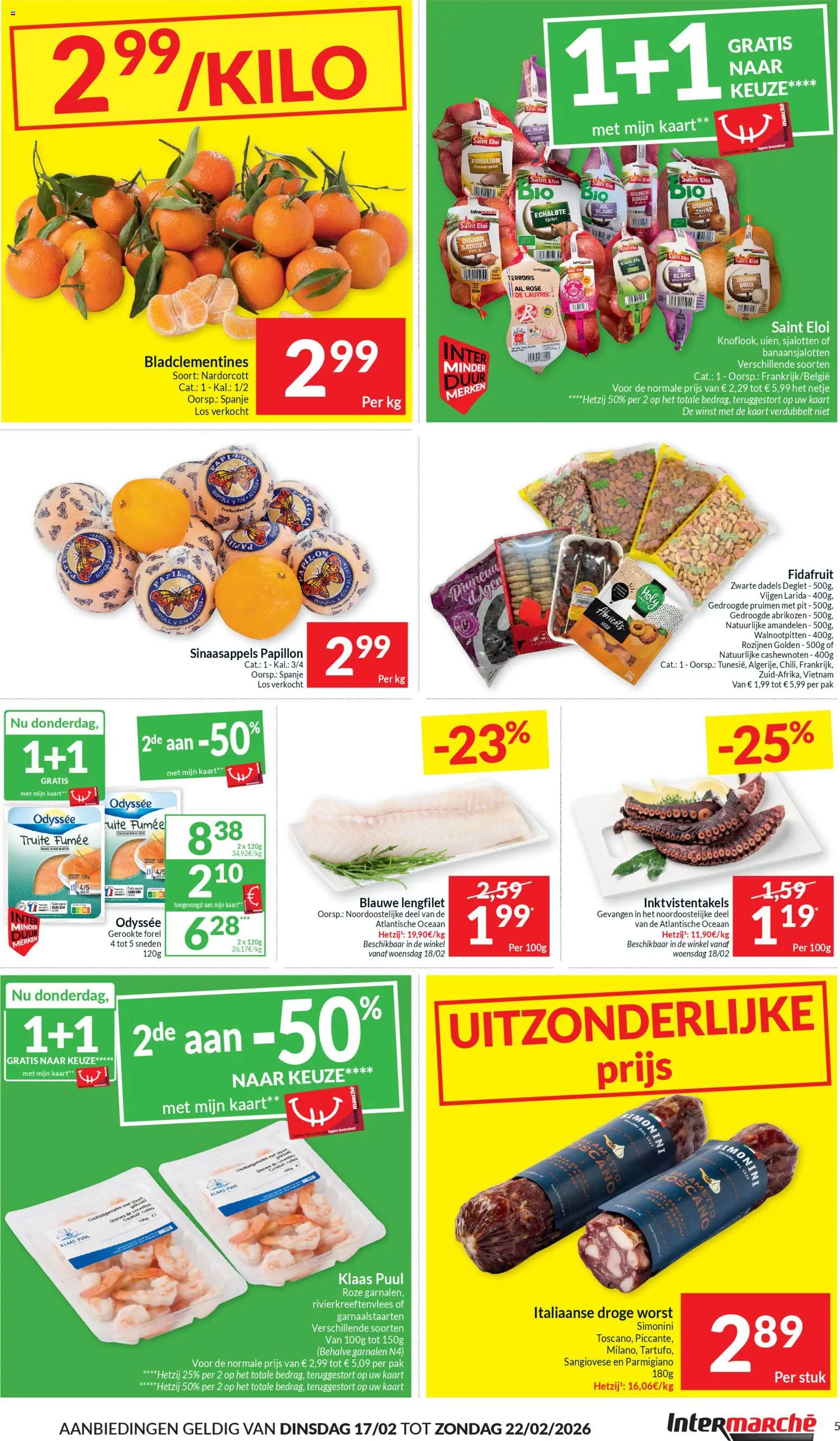 {H1} | Pagina: 5 | Producten: Worst, Rozijnen, Báránycomb, Cashewnoten