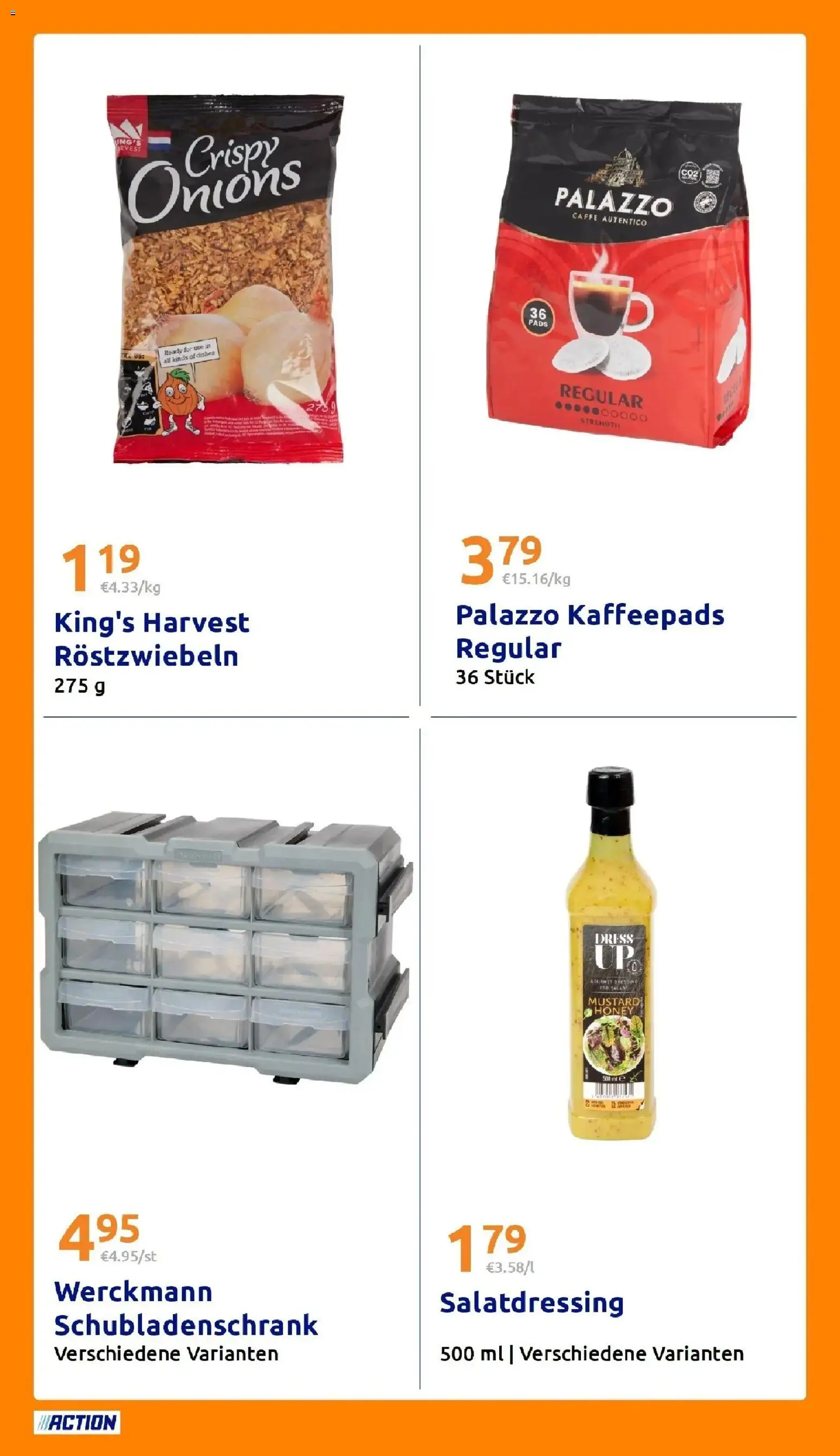 Action - Action: Kleine Preise, große Freude – gültig ab 21.04.2026 | Seite: 22 | Produkte: Kaffeepads, Dressing