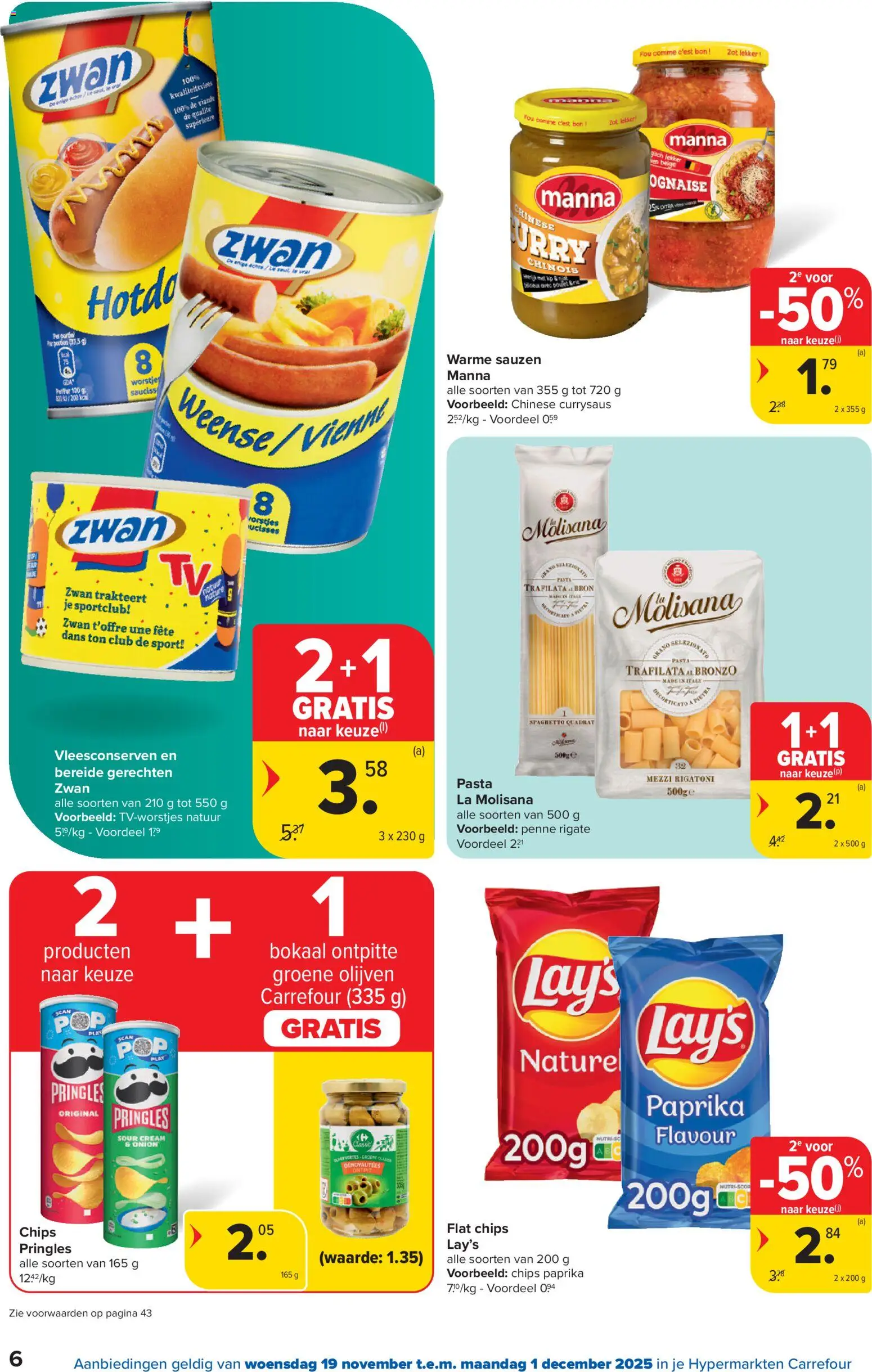 {H1} | Pagina: 6 | Producten: Fanta, Pringles, La, Olijven