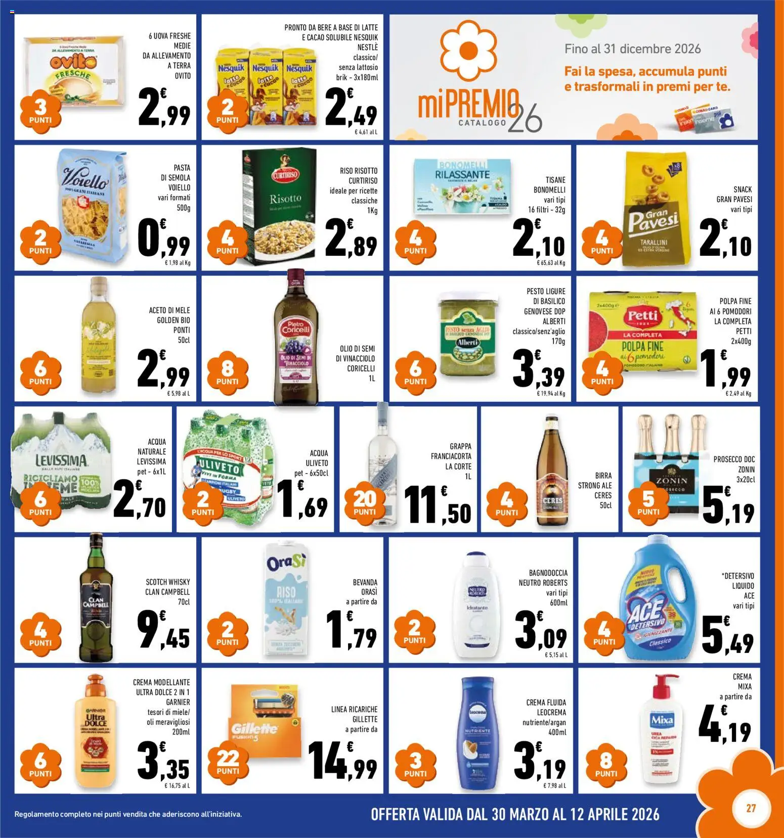 Volantino Conad del 25.03.2026 | Pagina: 27 | Prodotti: Birra, Pomodori, Pesto, Grappa