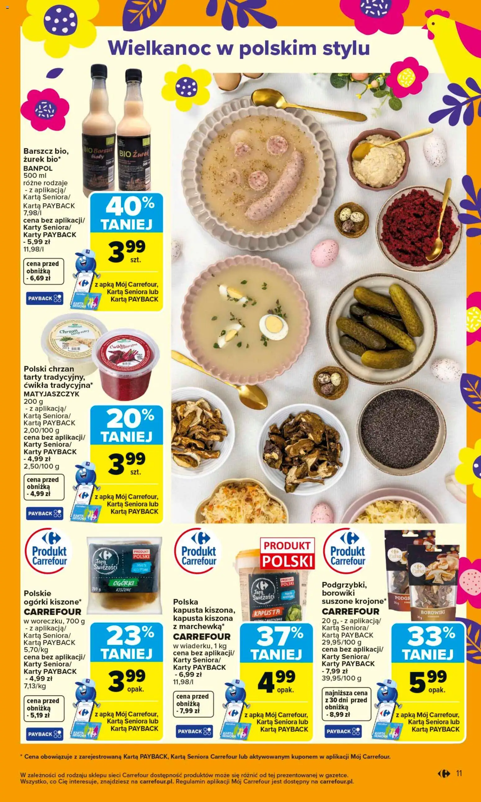 Carrefour gazetka od 23.03.2026 | Strona: 17 | Produkty: Kapusta, Karta, Chrzan, Ogórki