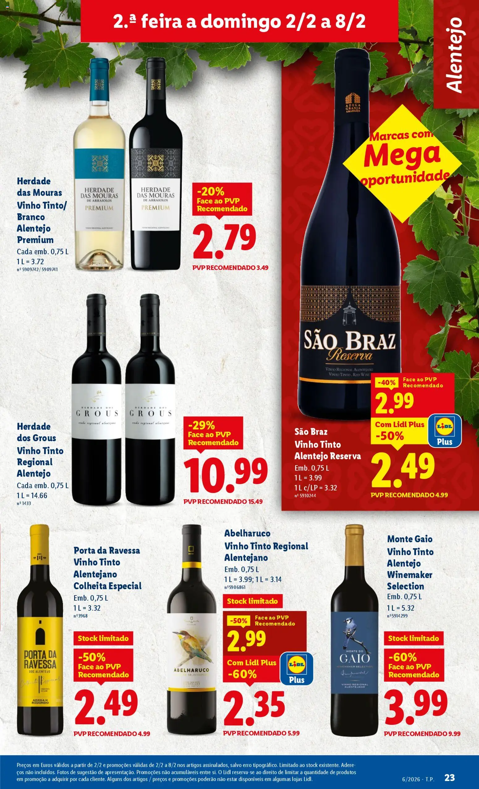 Lidl folheto │ válido de 02.02.2026 | Página: 23 | Produtos: Porta, Vinho, Vinho tinto