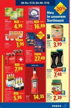 Lidl Aktionen ab 11.12.2025 gültig | Seite: 11 | Produkte: Coca Cola, Strunová sekačka, Kaffee, Zitrone