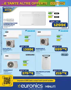 Anteprima del volantino Euronics volantino Primavera in sconto valido a partire dal 19.03.2026 | Pagina: 20 | Prodotti: Deumidificatore, Condizionatore, Samsung