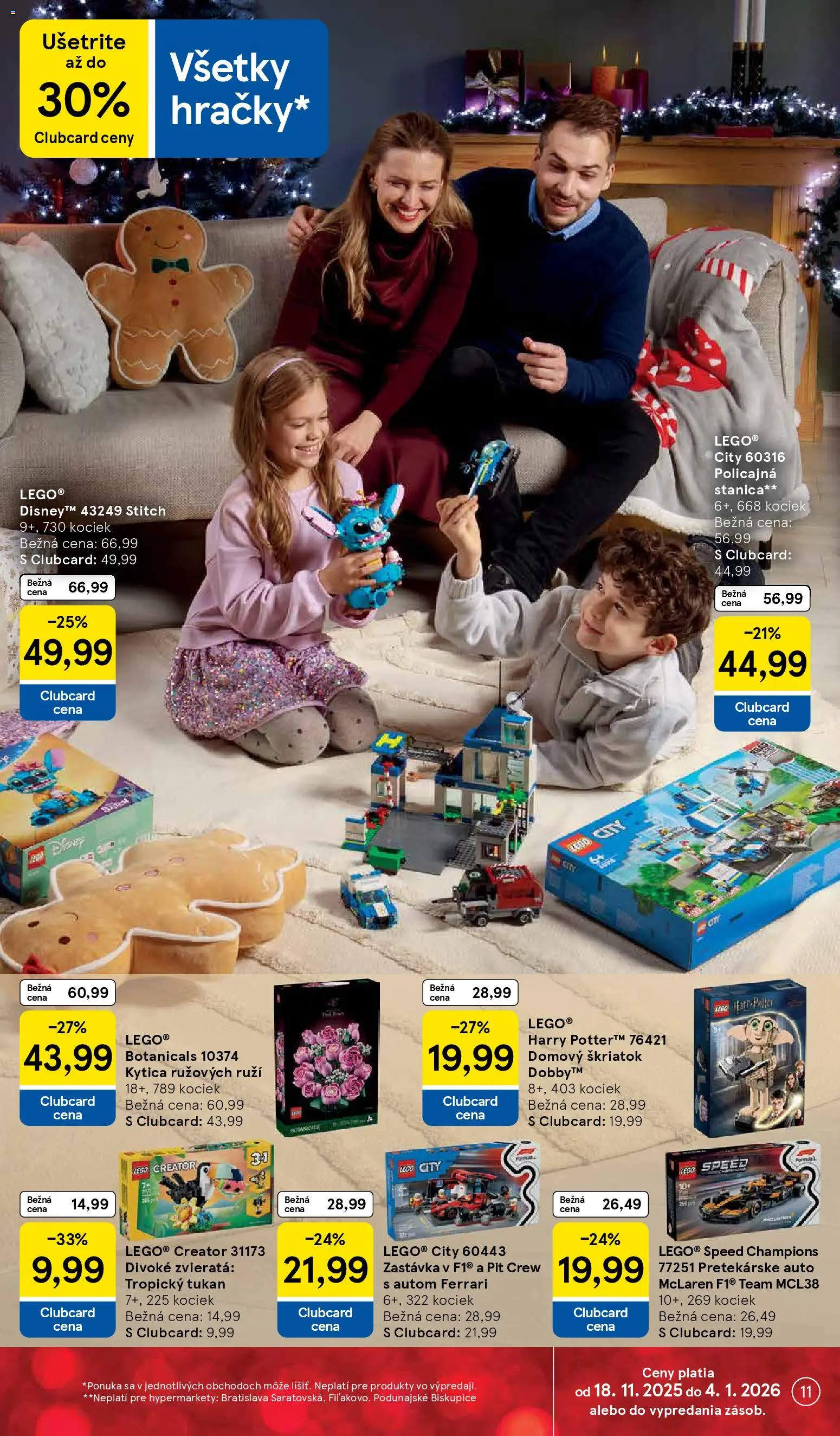 Nové Tesco akcie – leták je platný od 24.11.2025 | Strana: 11 | Produkty: LEGO