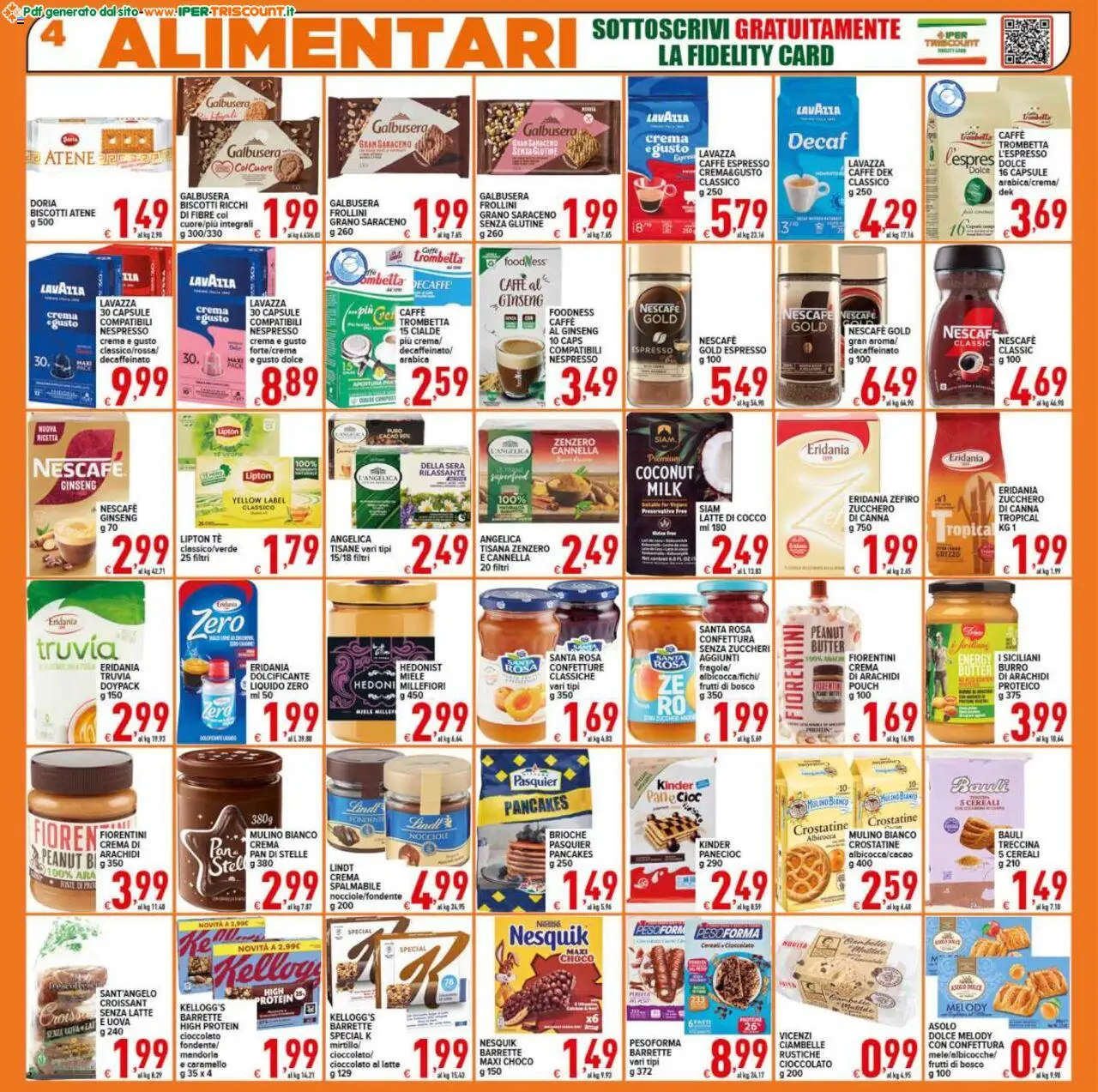 Volantino Ipertriscount del 08.10.2025 | Pagina: 4 | Prodotti: Ciambelle, Nocciole, Arachidi, Cacao