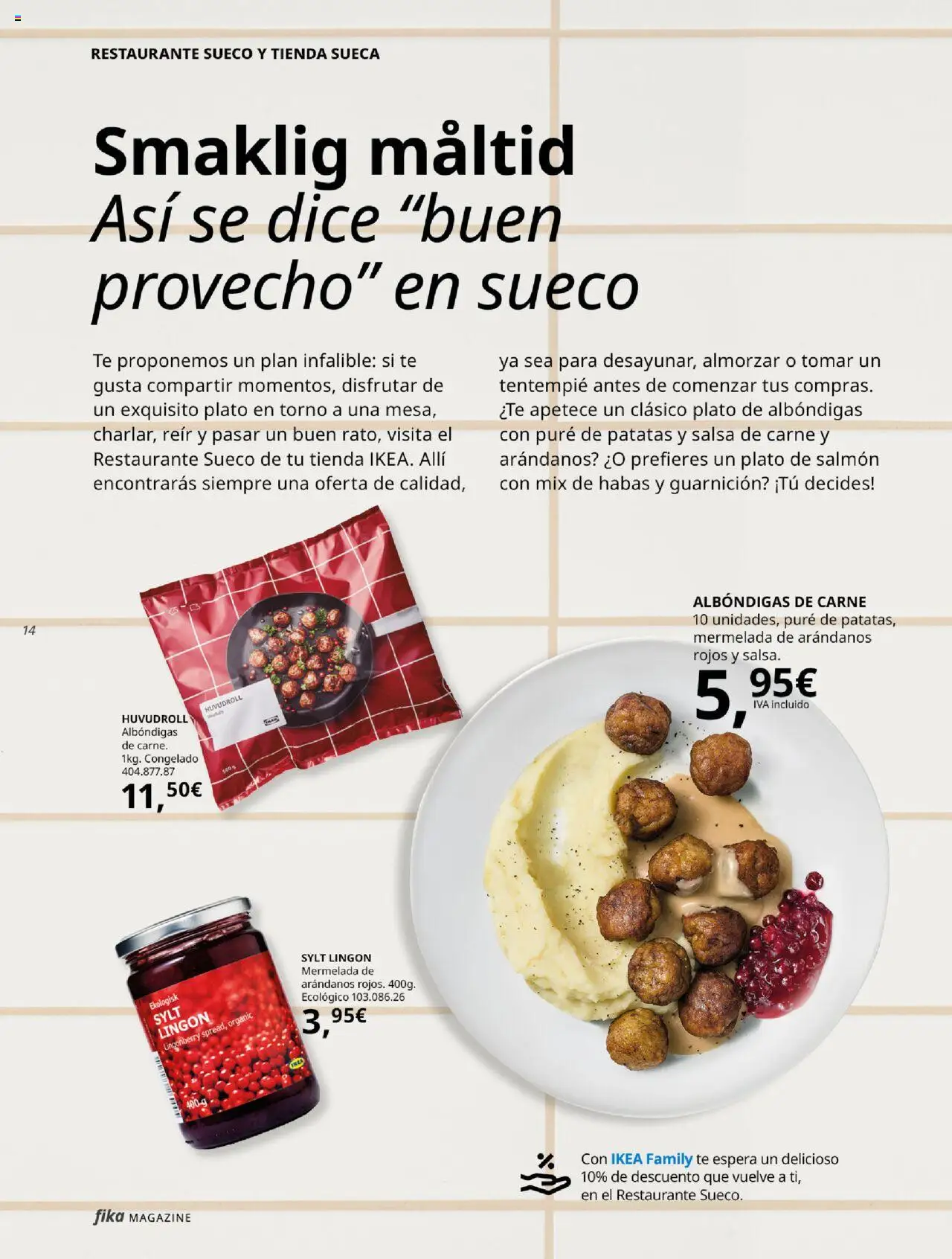 Catálogo IKEA Fika │ válido desde el 01.04.2025 | Página: 14 | Productos: Té, Μερέντα